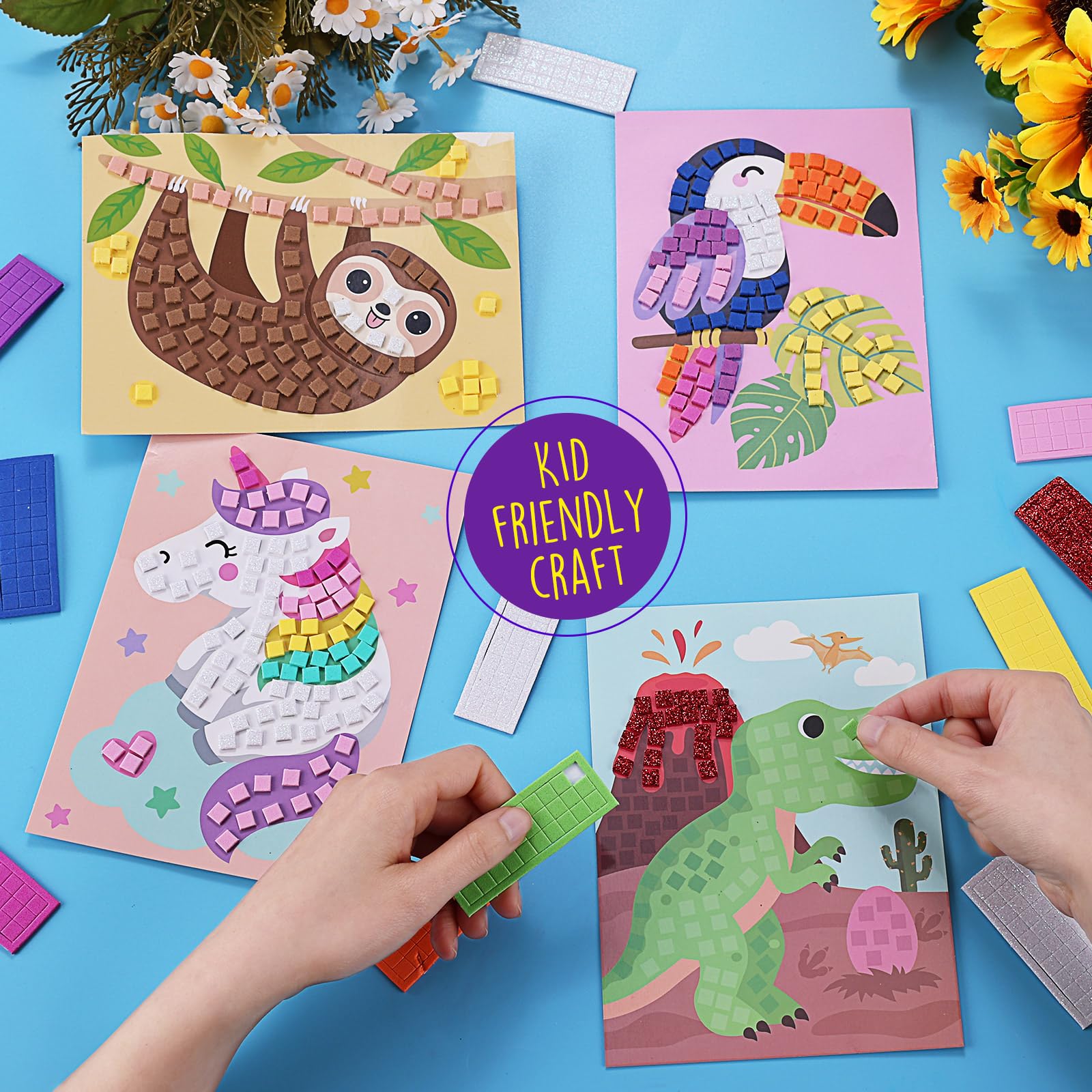 Foto 6 pulgar | Craft Kit Laoese First Mosaico Adhesivo Para Niños De Más De 3 Años - Venta Internacional.