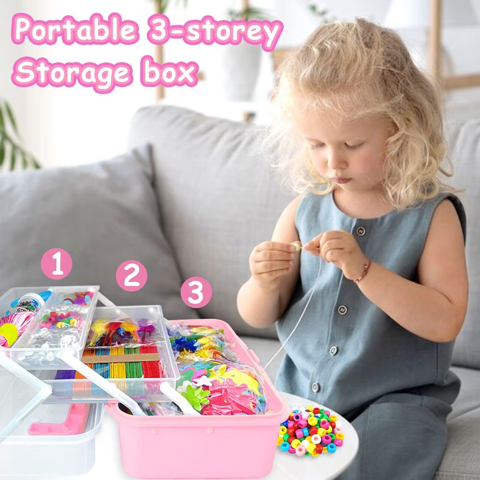 Foto 5 pulgar | Material Para Manualidades, Kit De Manualidades, 3000 Piezas, Para Niños De 4 A 12 Años - Venta Internacional.