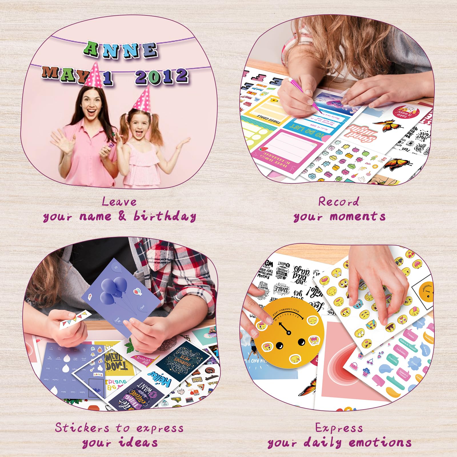 Foto 7 pulgar | Kit De Collage De Pared Perryhome Para Niñas Adolescentes Con Más De 1300 Accesorios - Venta Internacional.