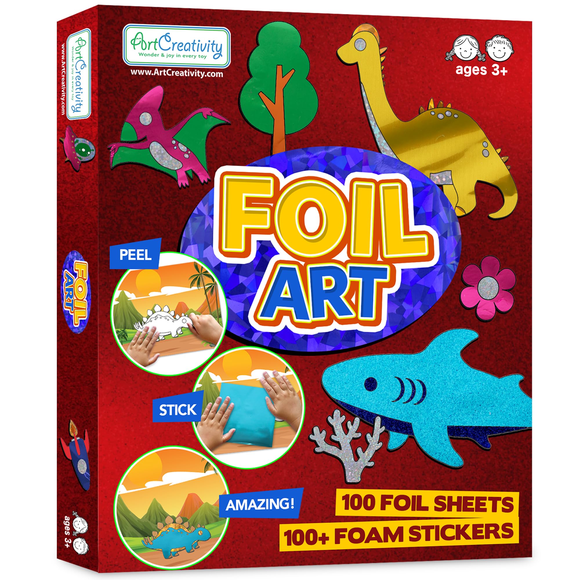 Foto 2 pulgar | Kit De Arte De Aluminio Artcreativity, 220 Piezas, Para Niños De Más De 3 Años - Venta Internacional.
