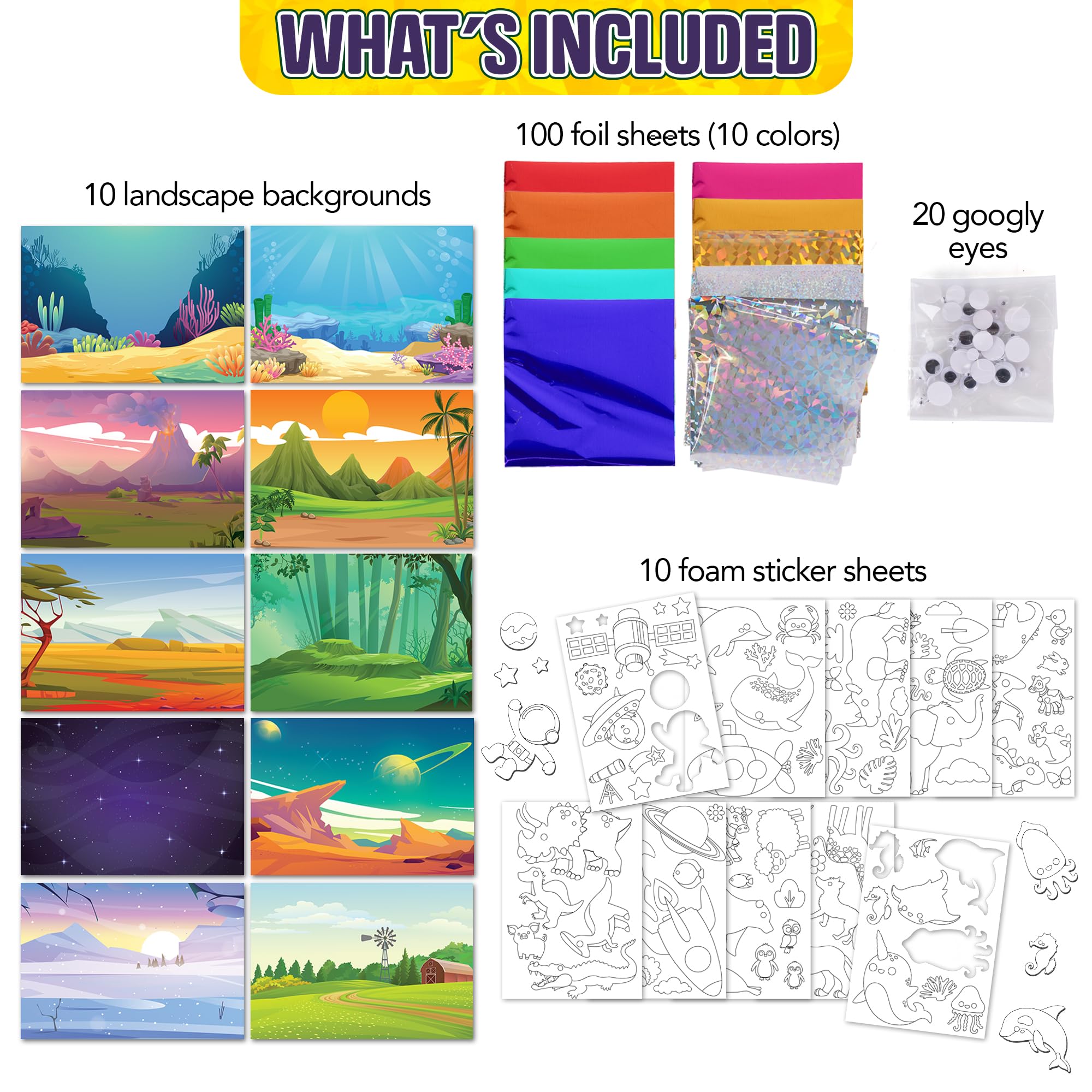 Foto 3 pulgar | Kit De Arte De Aluminio Artcreativity, 220 Piezas, Para Niños De Más De 3 Años - Venta Internacional.