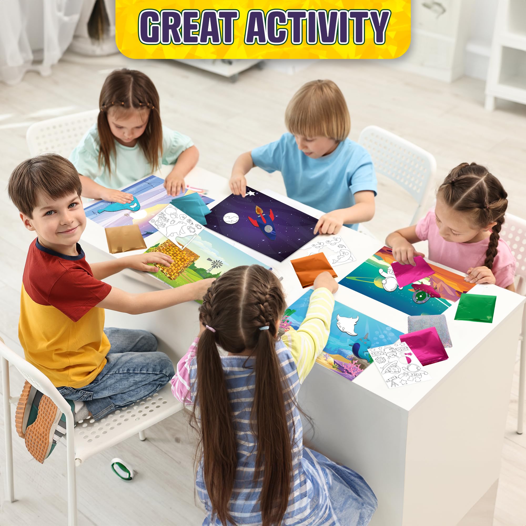 Foto 4 pulgar | Kit De Arte De Aluminio Artcreativity, 220 Piezas, Para Niños De Más De 3 Años - Venta Internacional.