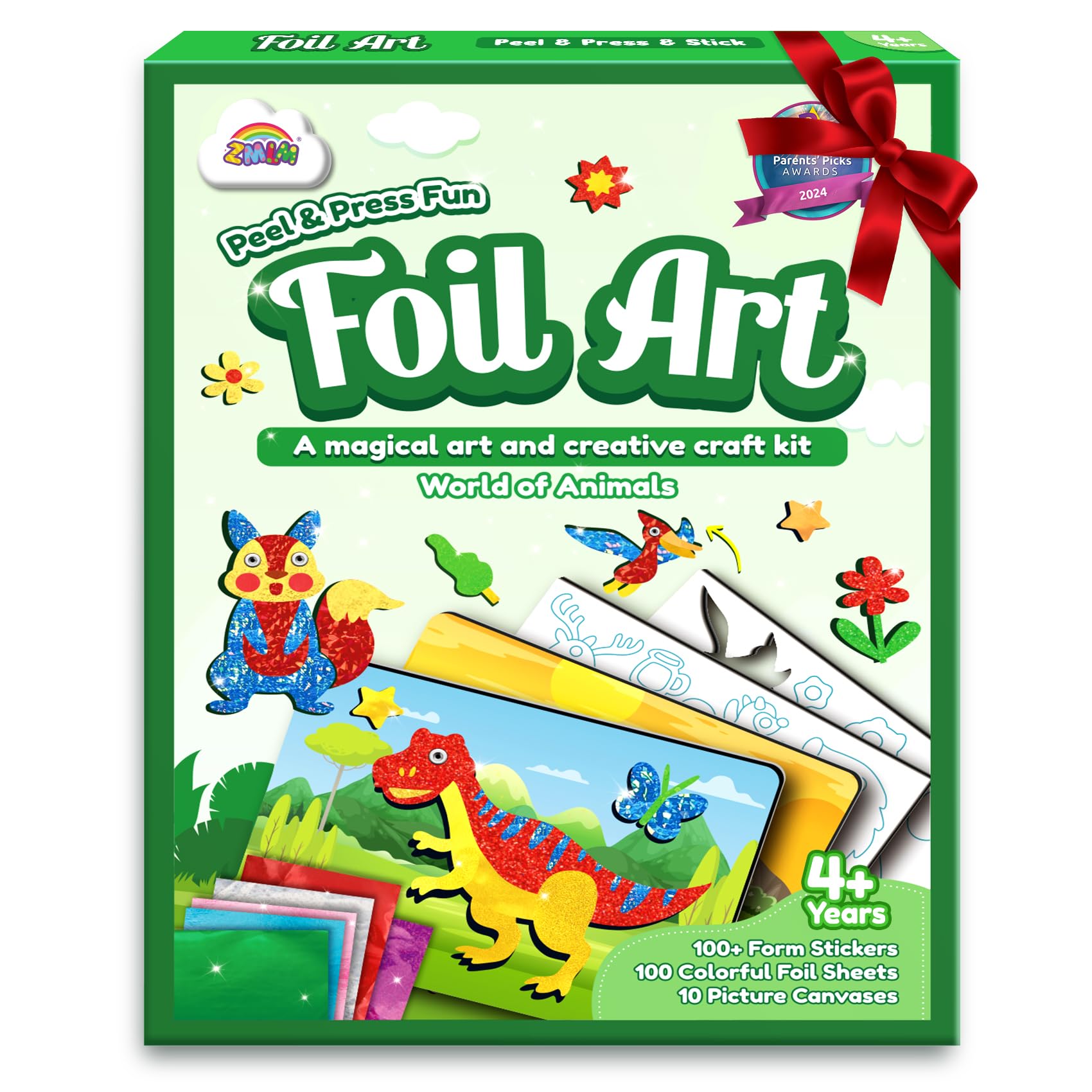 Foto 2 pulgar | Kit De Arte De Aluminio Zmlm Para Niños Con 100 Pegatinas De Espuma Y 100 Láminas - Venta Internacional.