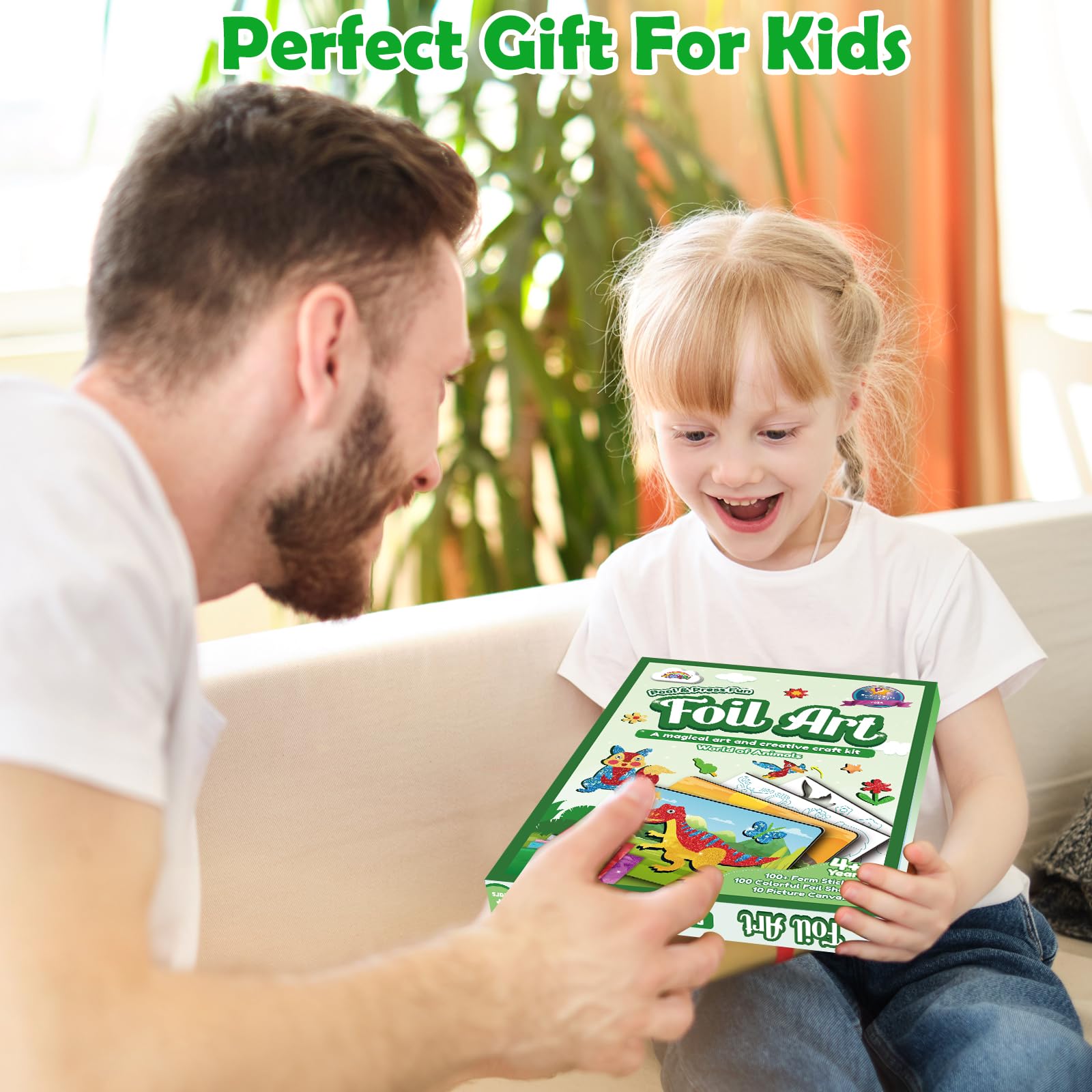 Foto 8 pulgar | Kit De Arte De Aluminio Zmlm Para Niños Con 100 Pegatinas De Espuma Y 100 Láminas - Venta Internacional.