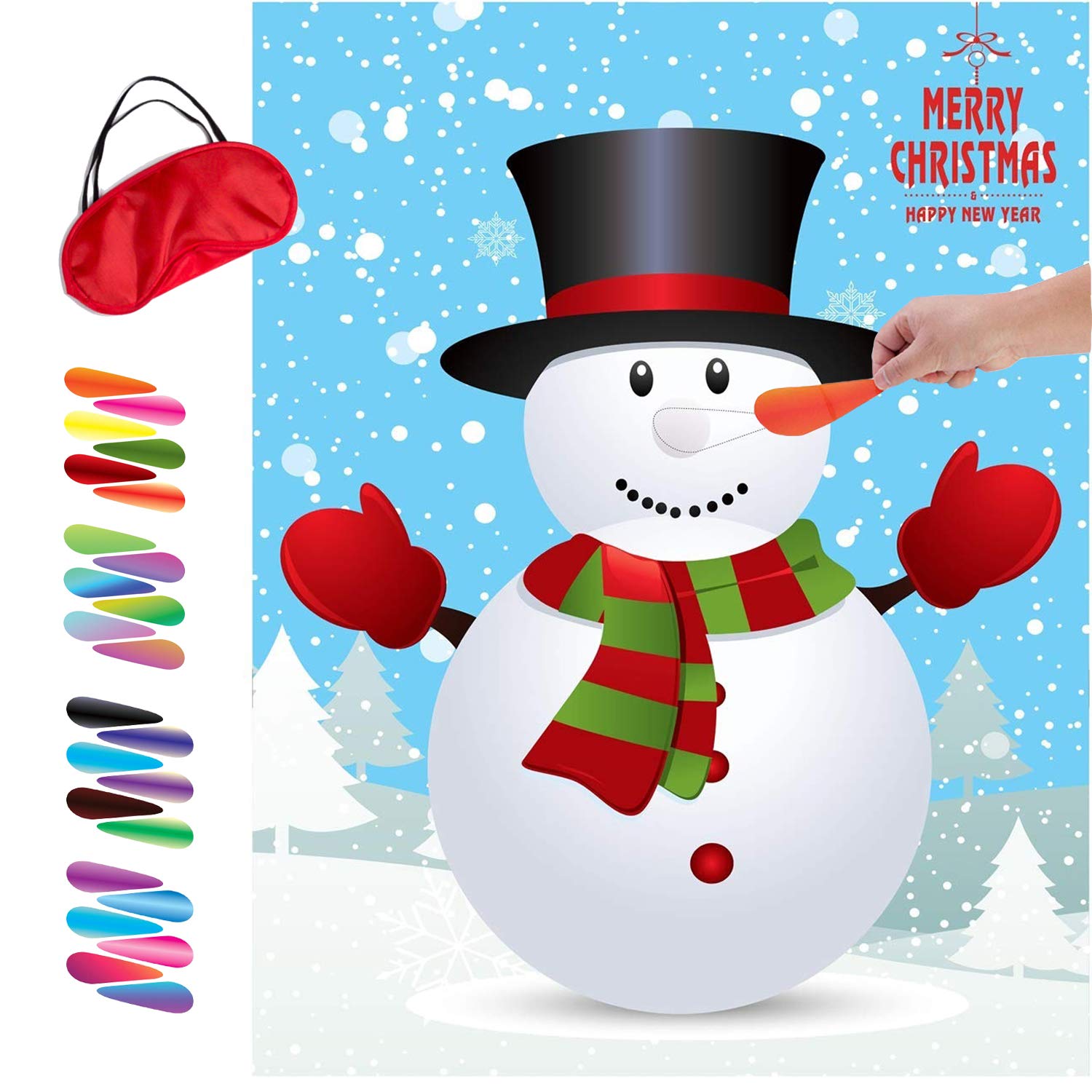 Foto 2 pulgar | Juegos de Navidad Miss Fantasy Pin Nose On Snowman Kids - Venta Internacional