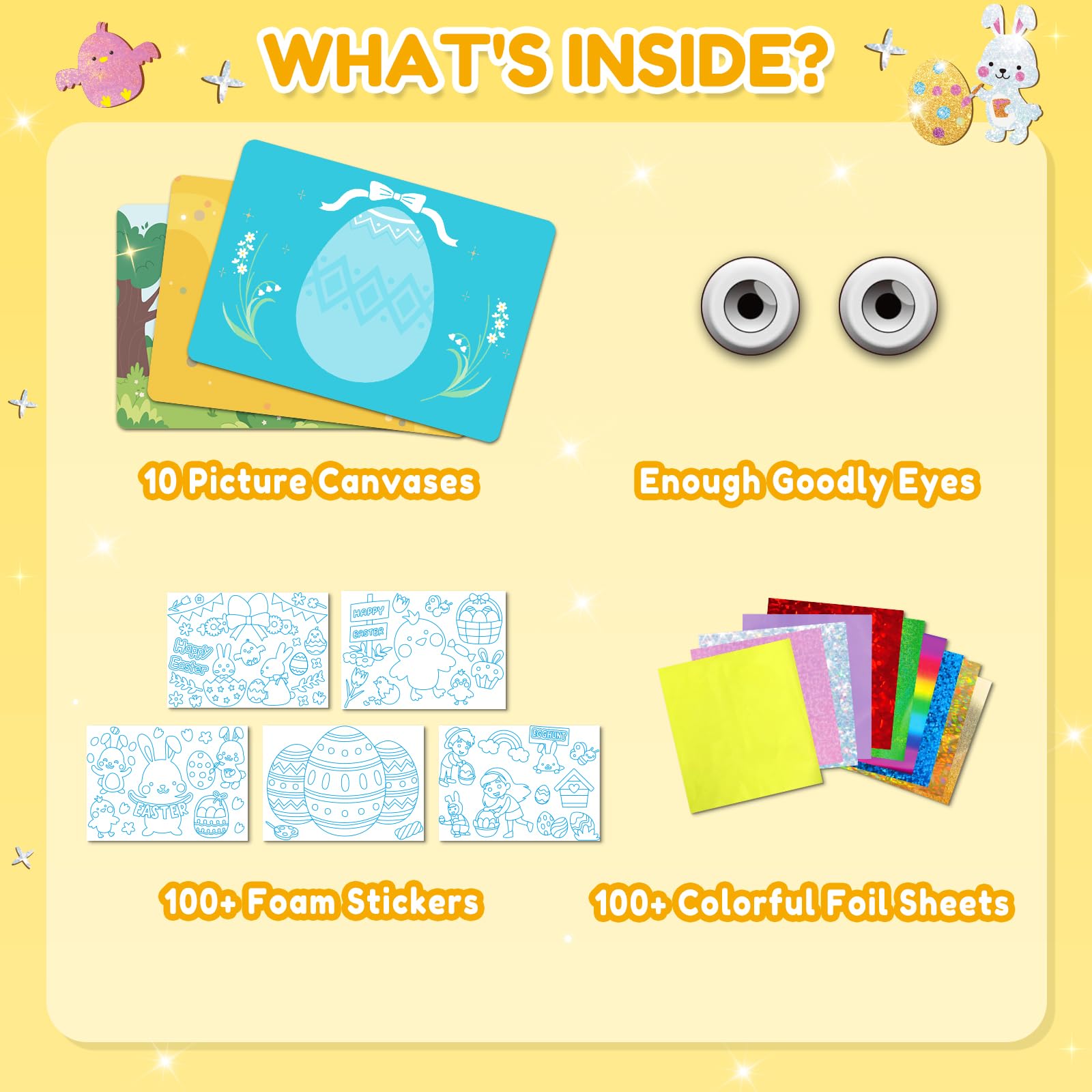 Foto 5 | Kit De Manualidades Zmlm Con Lámina De Pascua Para Niños De 4 A 12 Años, Que No Ensucia - Venta Internacional.
