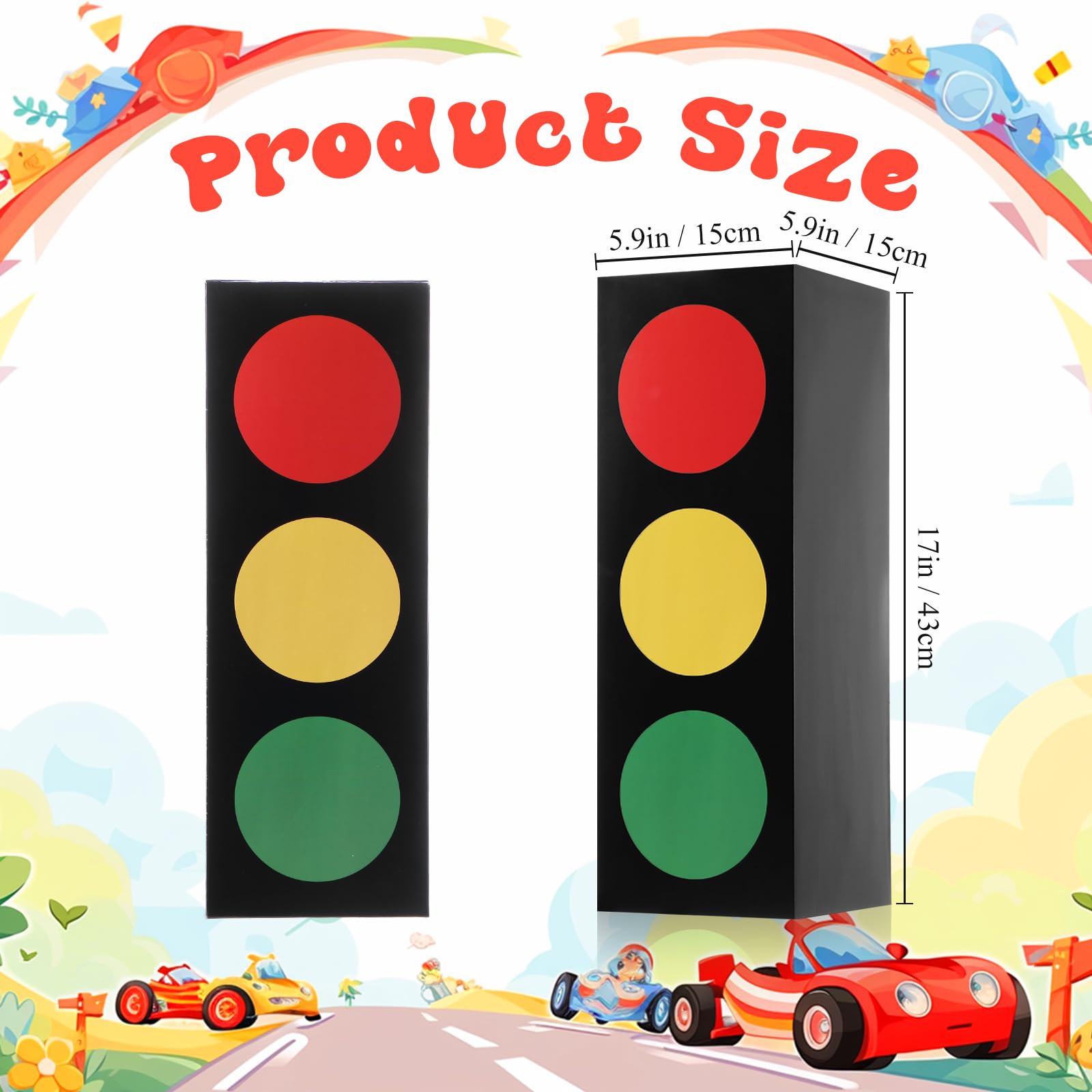 Foto 4 pulgar | Semáforo Favor Boxes Zhanmai De 43 Cm Para Fiesta De Cumpleaños - Venta Internacional.