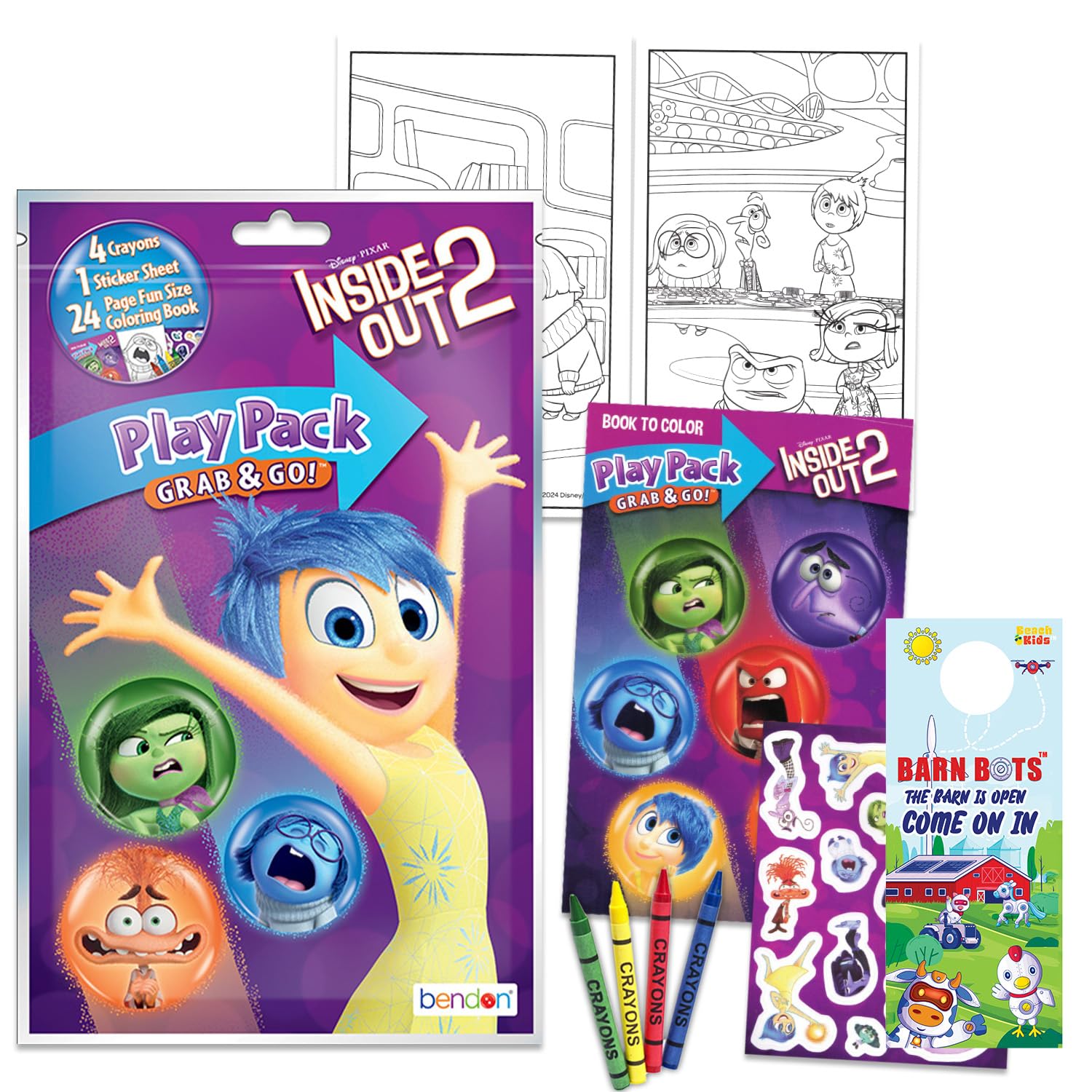 Foto 2 | Paquete De Regalos Y Suministros Para Fiestas Inside Out 2 Birthday - Venta Internacional.