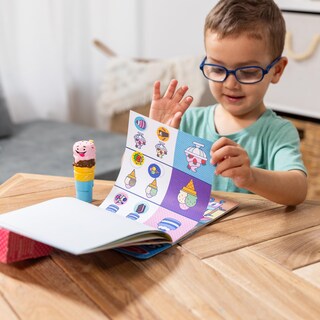 Foto 2 | Bloc De Actividades Y Pegatina Stamper, Pegatina De Melissa & Doug, ¡guau! - Venta Internacional.