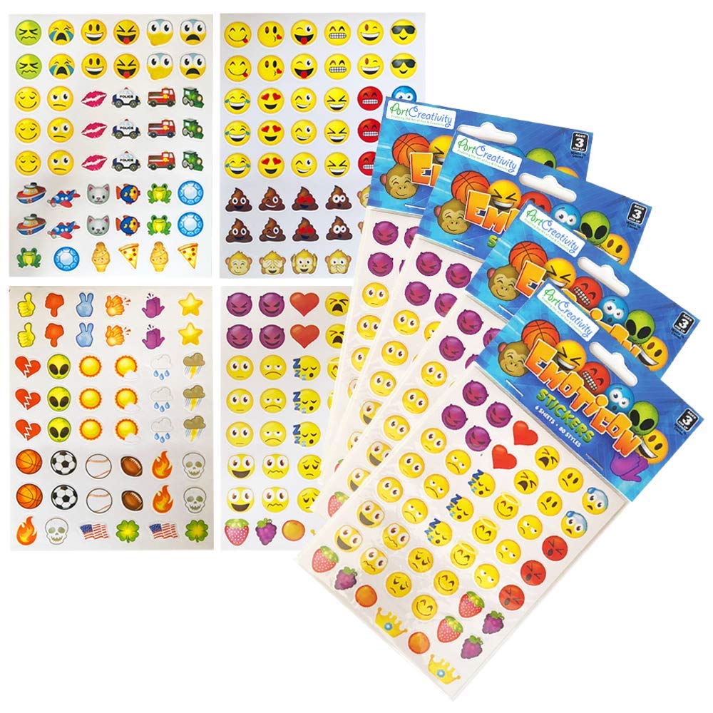 Foto 2 pulgar | Set De Pegatinas Artcreativity Con Emoticonos Para Niños Con Más De 3000 Pegatinas - Venta Internacional.