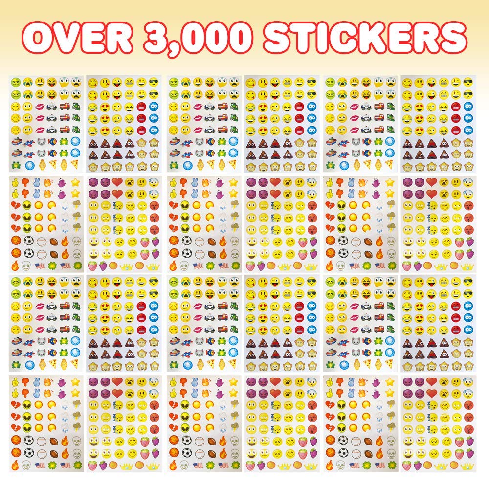 Foto 3 pulgar | Set De Pegatinas Artcreativity Con Emoticonos Para Niños Con Más De 3000 Pegatinas - Venta Internacional.