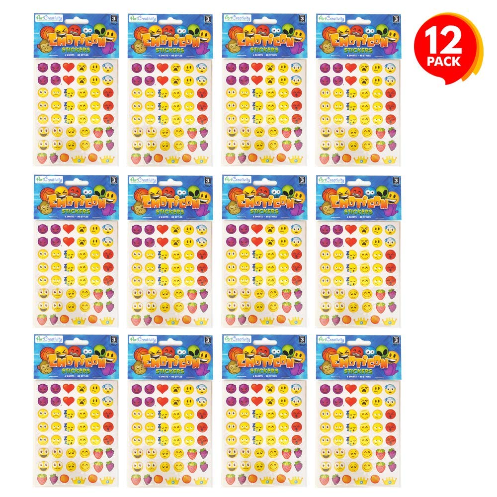 Foto 6 pulgar | Set De Pegatinas Artcreativity Con Emoticonos Para Niños Con Más De 3000 Pegatinas - Venta Internacional.