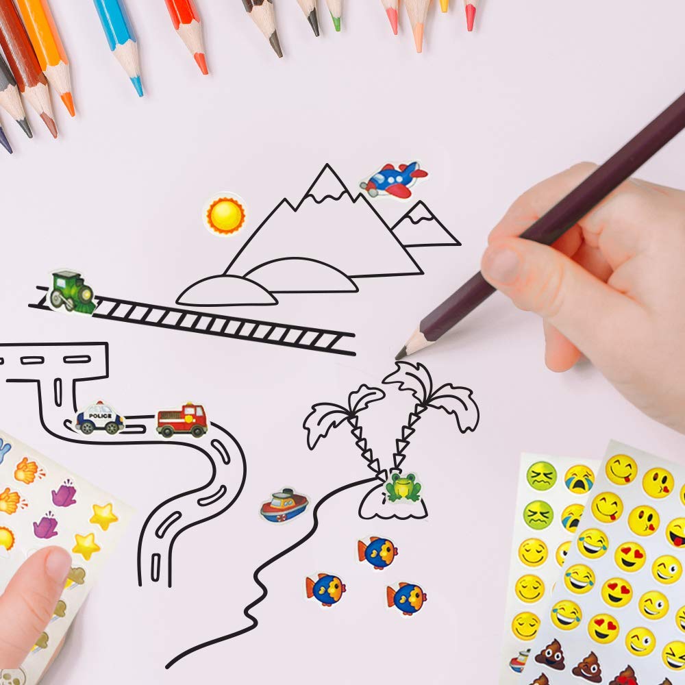 Foto 6 | Set De Pegatinas Artcreativity Con Emoticonos Para Niños Con Más De 3000 Pegatinas - Venta Internacional.