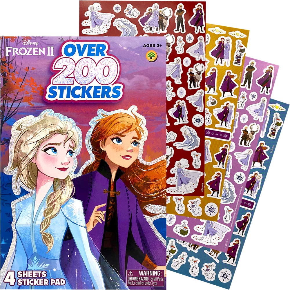 Foto 1 | Libro De Pegatinas Disney Frozen 2, Elsa Y Anna, Más De 200 Pegatinas - Venta Internacional.