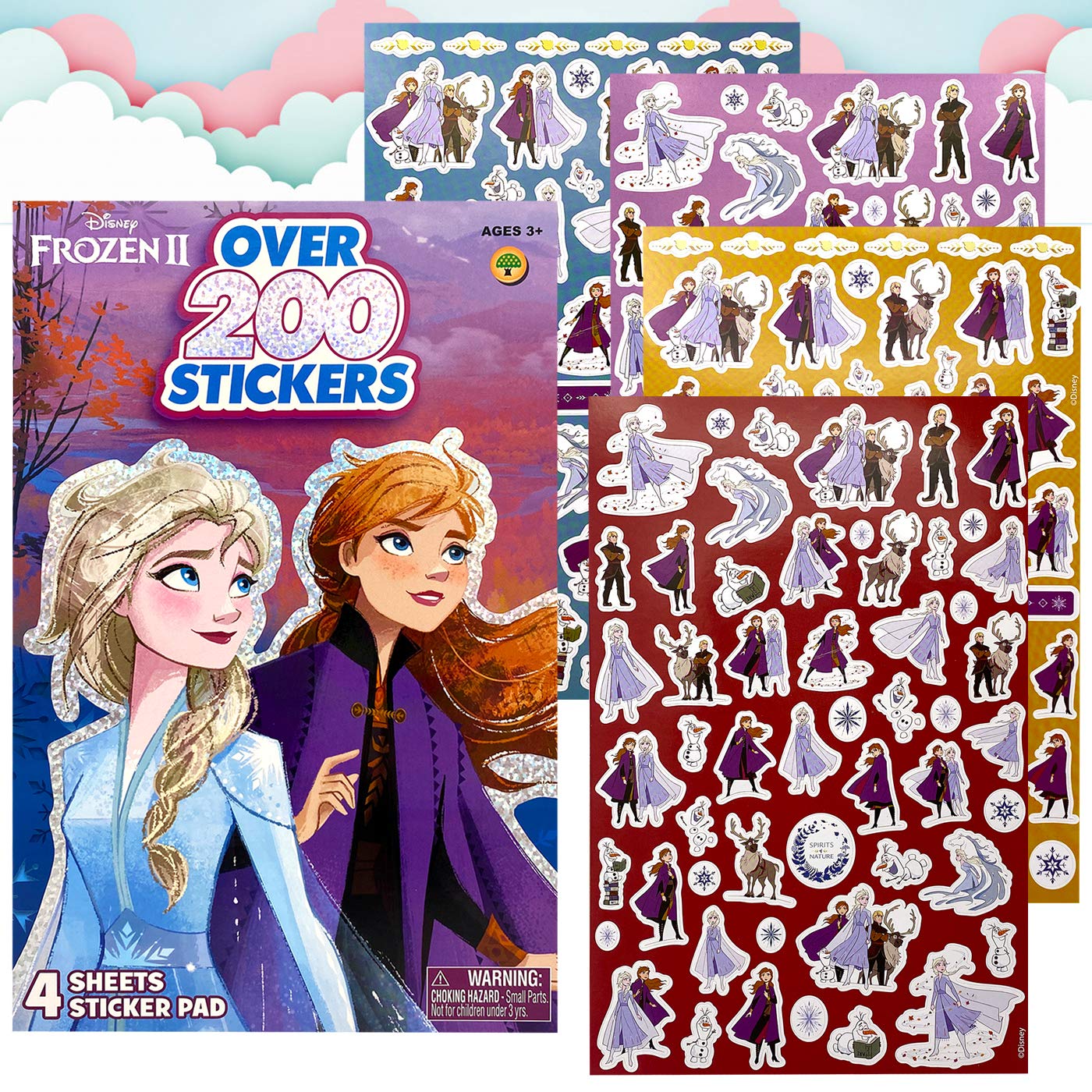 Foto 3 pulgar | Libro De Pegatinas Disney Frozen 2, Elsa Y Anna, Más De 200 Pegatinas - Venta Internacional.