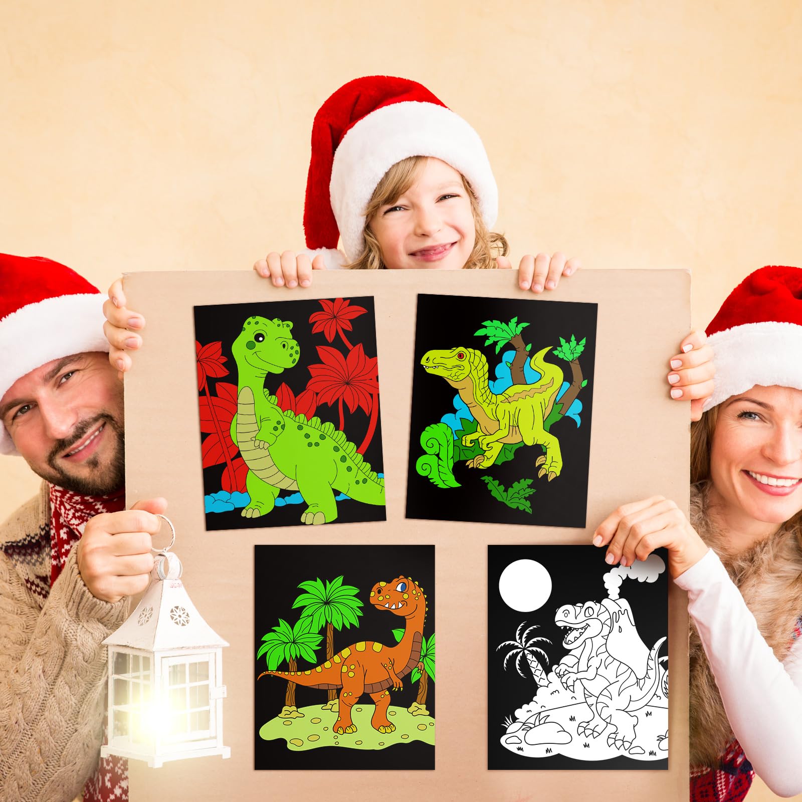 Foto 7 pulgar | Pósteres Para Colorear Zhanmai Back To School Dinosaur Con Bolígrafos - Venta Internacional.