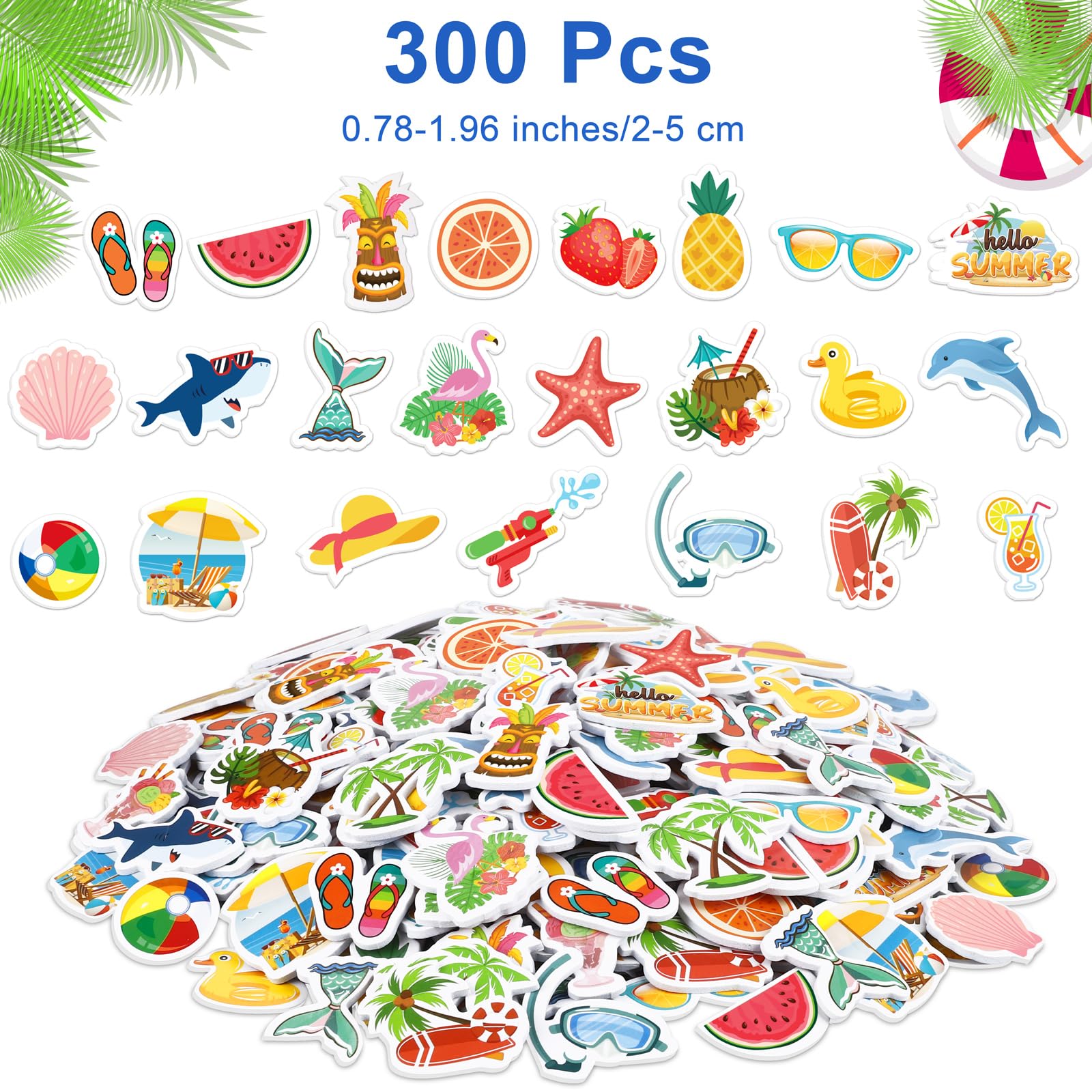 Foto 4 pulgar | Kit De Marcos De Fotos De Espuma Con Diseño De Sirena De Verano De Fovths, 24 Unidades, Con Pegatina - Venta Interna
