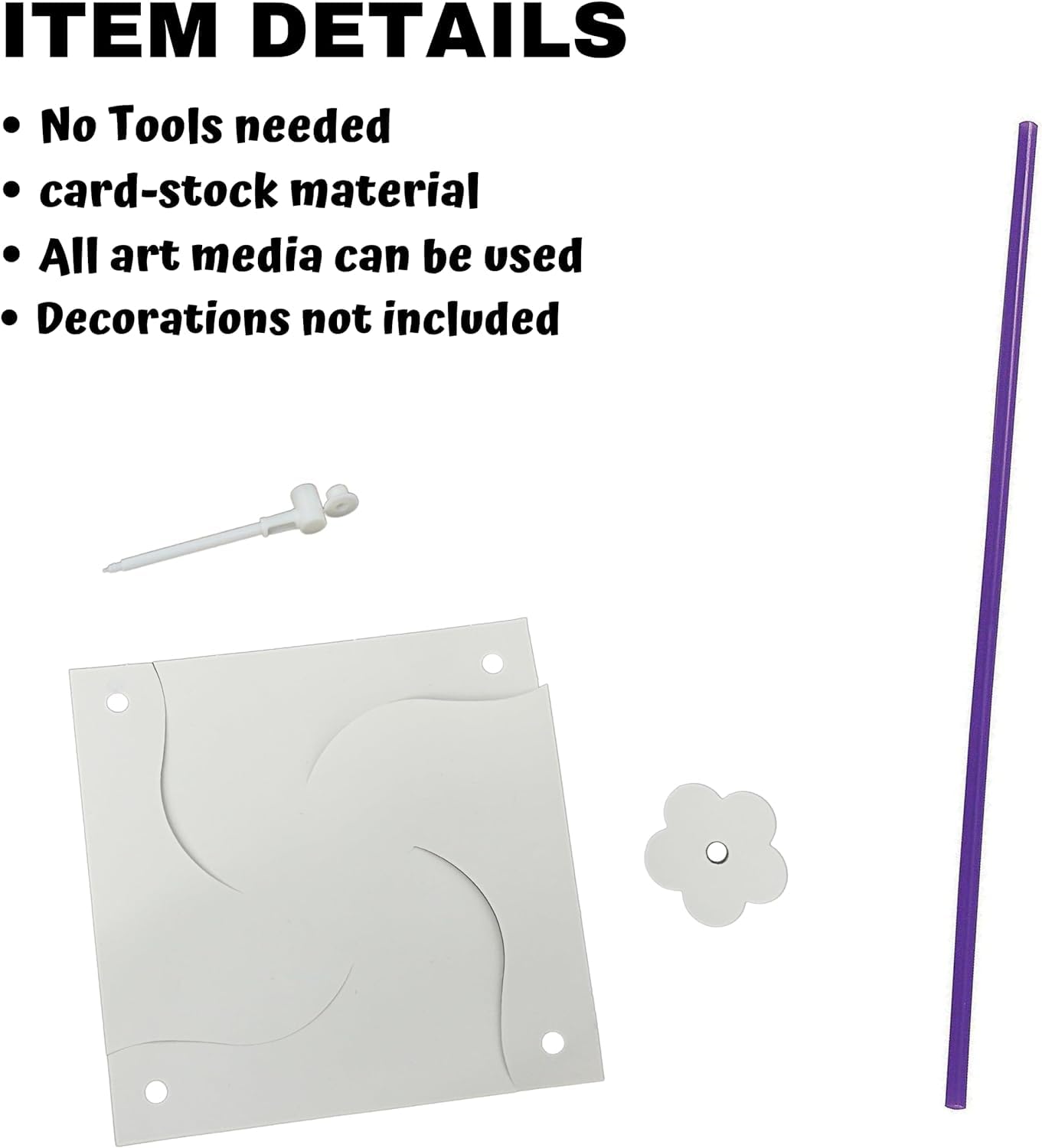 Foto 2 | Molinillos De Viento Para Niños, Novedosos, De Craft Kit 4e (paquete De 48) - Venta Internacional.