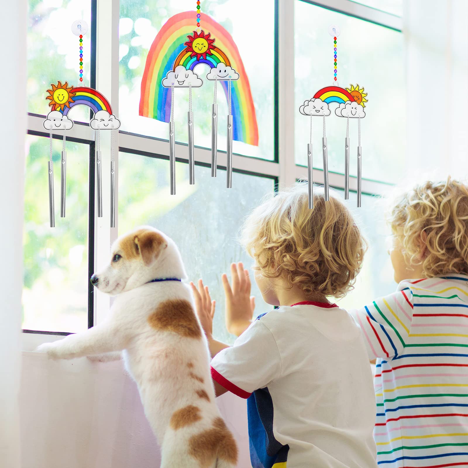 Foto 5 pulgar | Kit De Manualidades Rainbow Suncatcher Winlyn Con Pintura Para Niños, 24 Juegos - Venta Internacional.