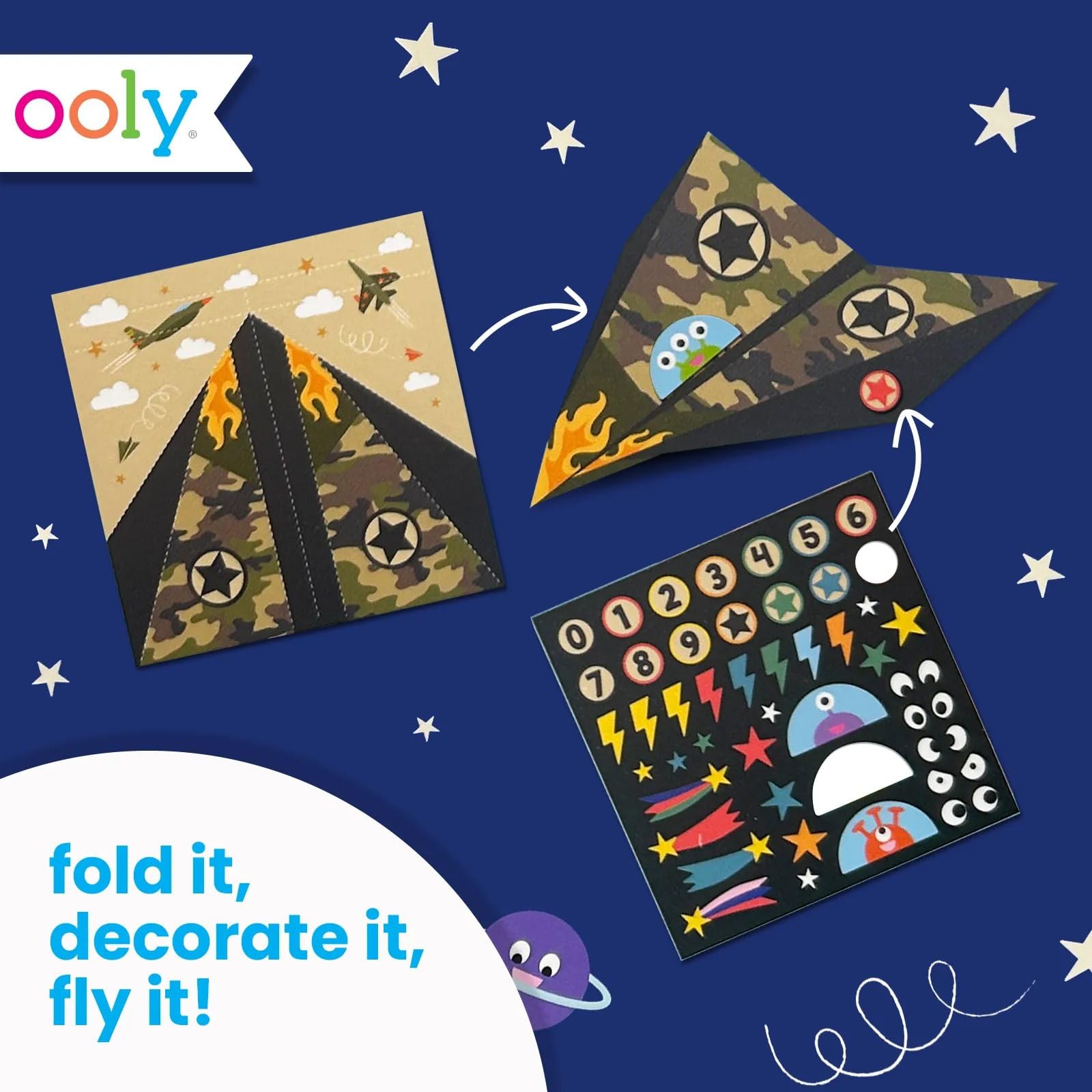 Foto 4 pulgar | Libro De Avión De Papel, Oleo, Bricolaje, Con 24 Aviones Y Pegatinas - Venta Internacional.