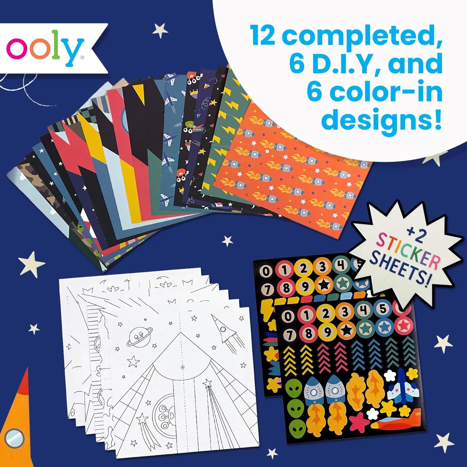 Foto 5 pulgar | Libro De Avión De Papel, Oleo, Bricolaje, Con 24 Aviones Y Pegatinas - Venta Internacional.