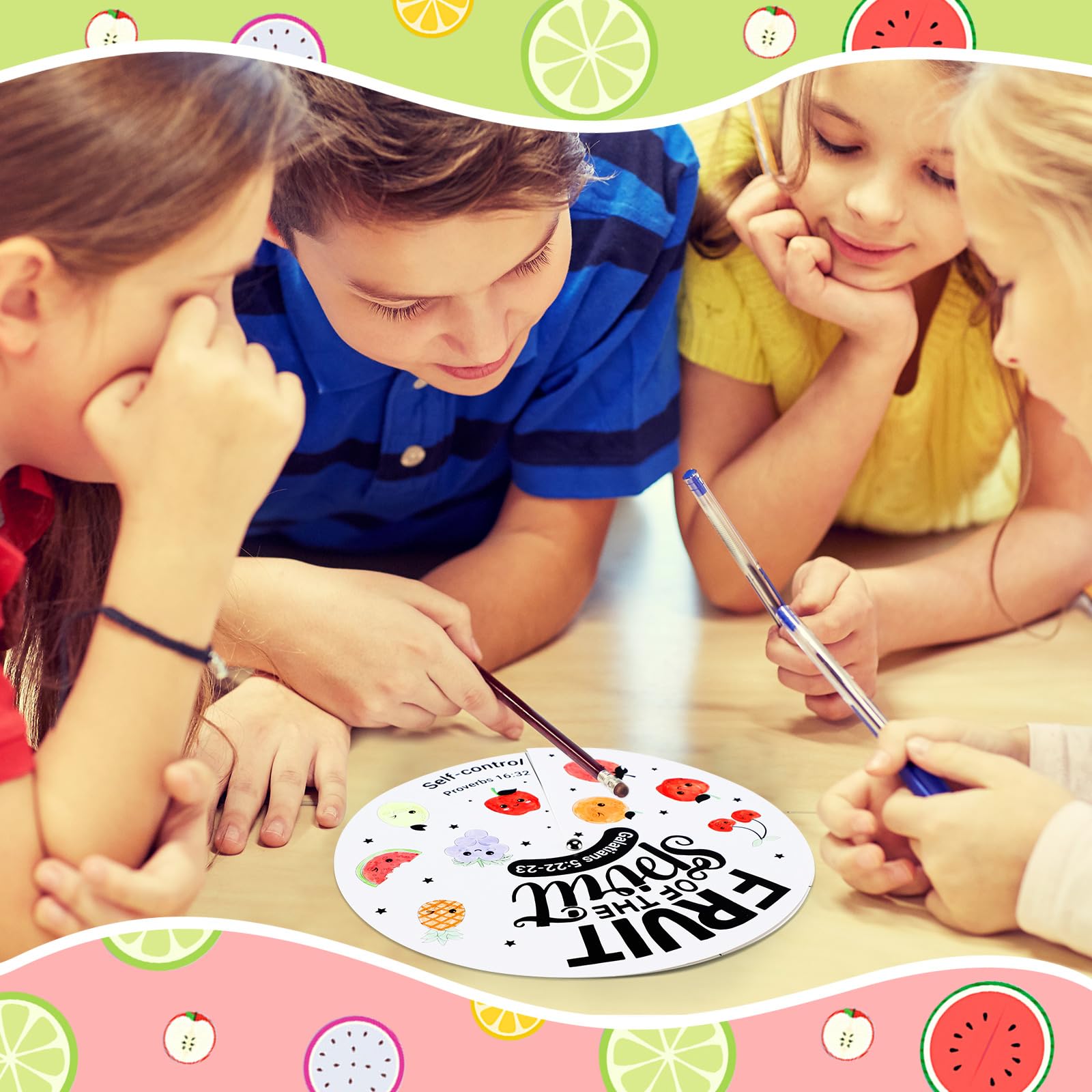 Foto 6 | Juego De Ruedas Para Colorear Spiareal Fruit Of The Spirit Para Niños - Venta Internacional.