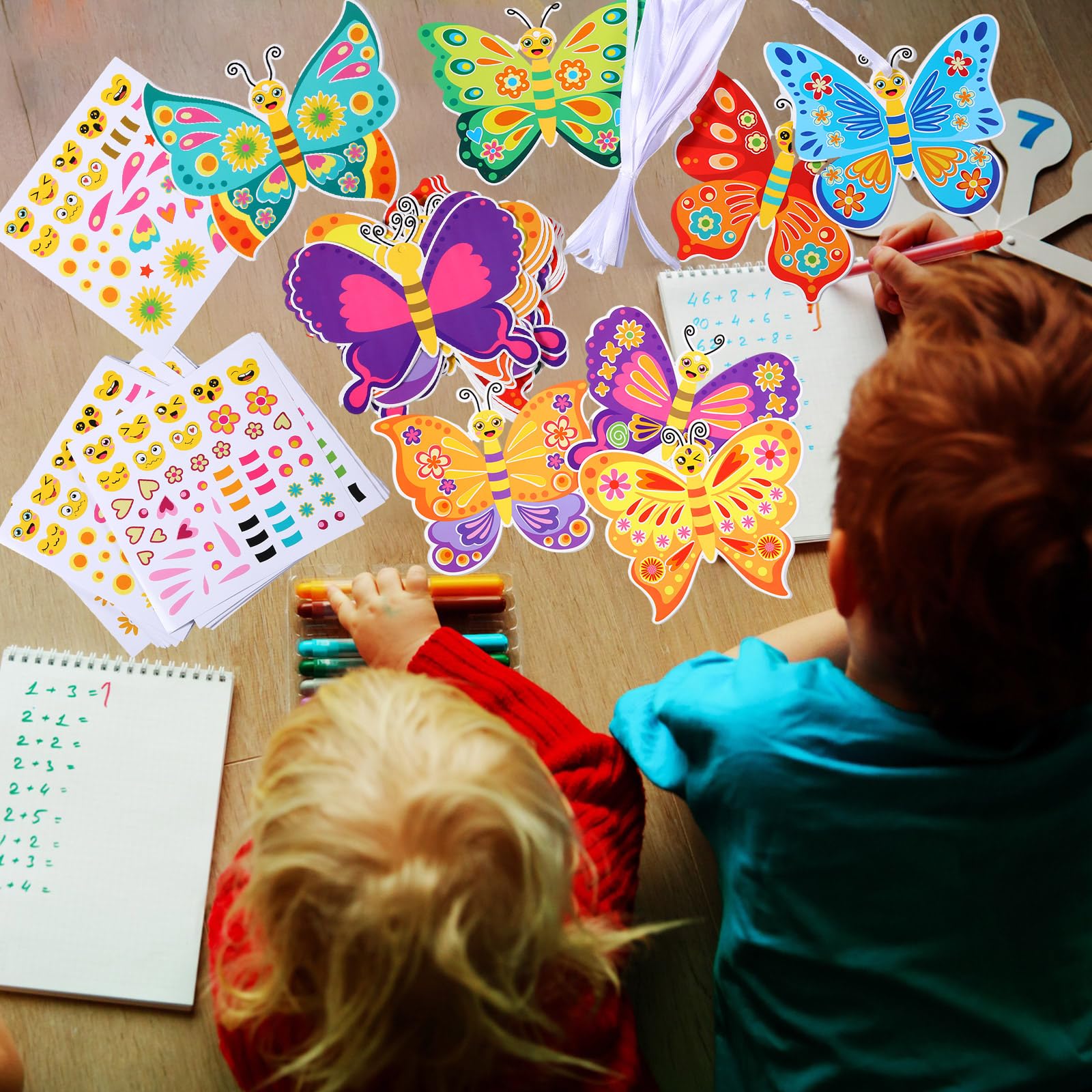 Foto 6 pulgar | Pegatinas Craft Kit Tatuo Summer Butterfly Para Niños, 48 Unidades - Venta Internacional.