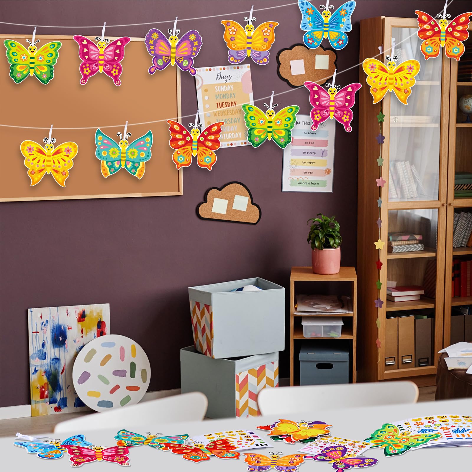 Foto 7 pulgar | Pegatinas Craft Kit Tatuo Summer Butterfly Para Niños, 48 Unidades - Venta Internacional.