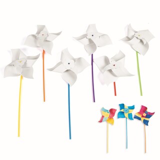 Foto 1 | Pinwheels Fun Express Diy Jumbo, Juego De 24 Unidades, Color Blanco Con Asas - Venta Internacional.