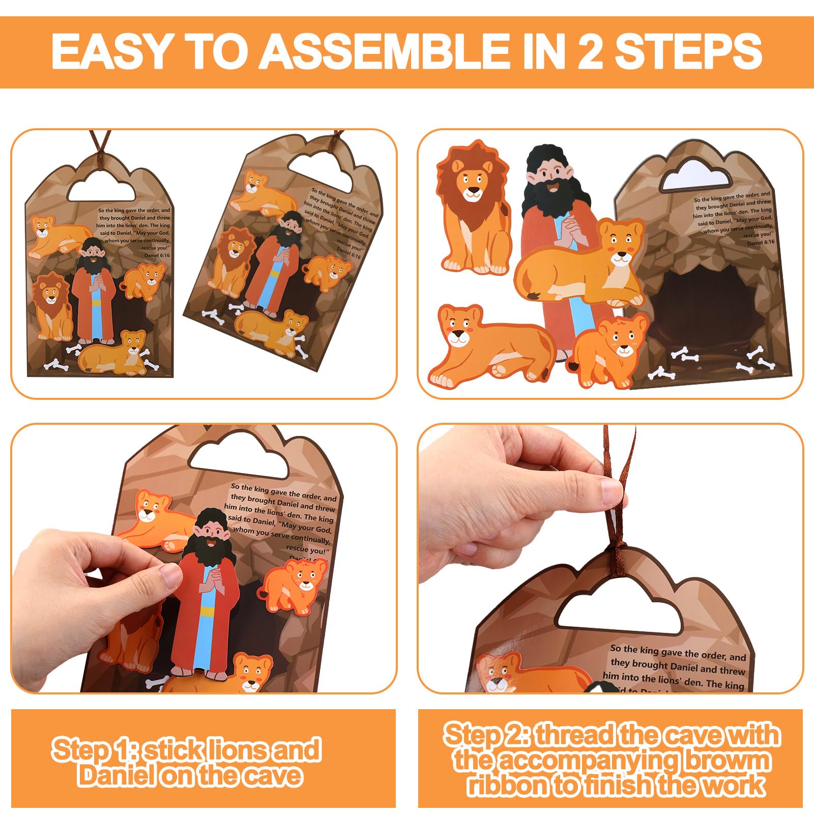 Foto 4 | Kit De Manualidades Syhood Daniel And The Lion's Den, 24 Sets - Venta Internacional.