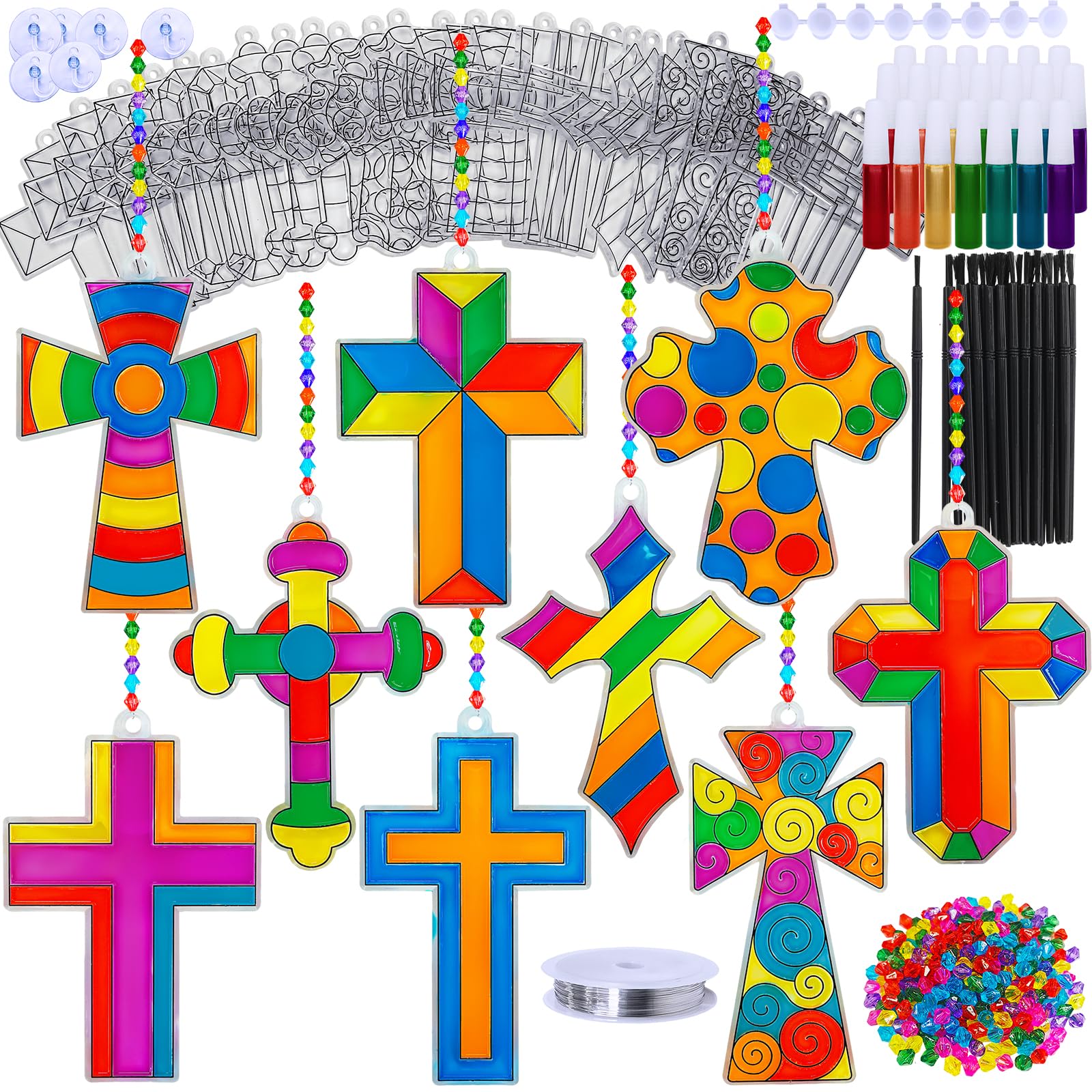 Foto 2 pulgar | Kit De Manualidades Cross Suncatchers Winlyn, 27 Juegos Para Niños Y Adultos - Venta Internacional.