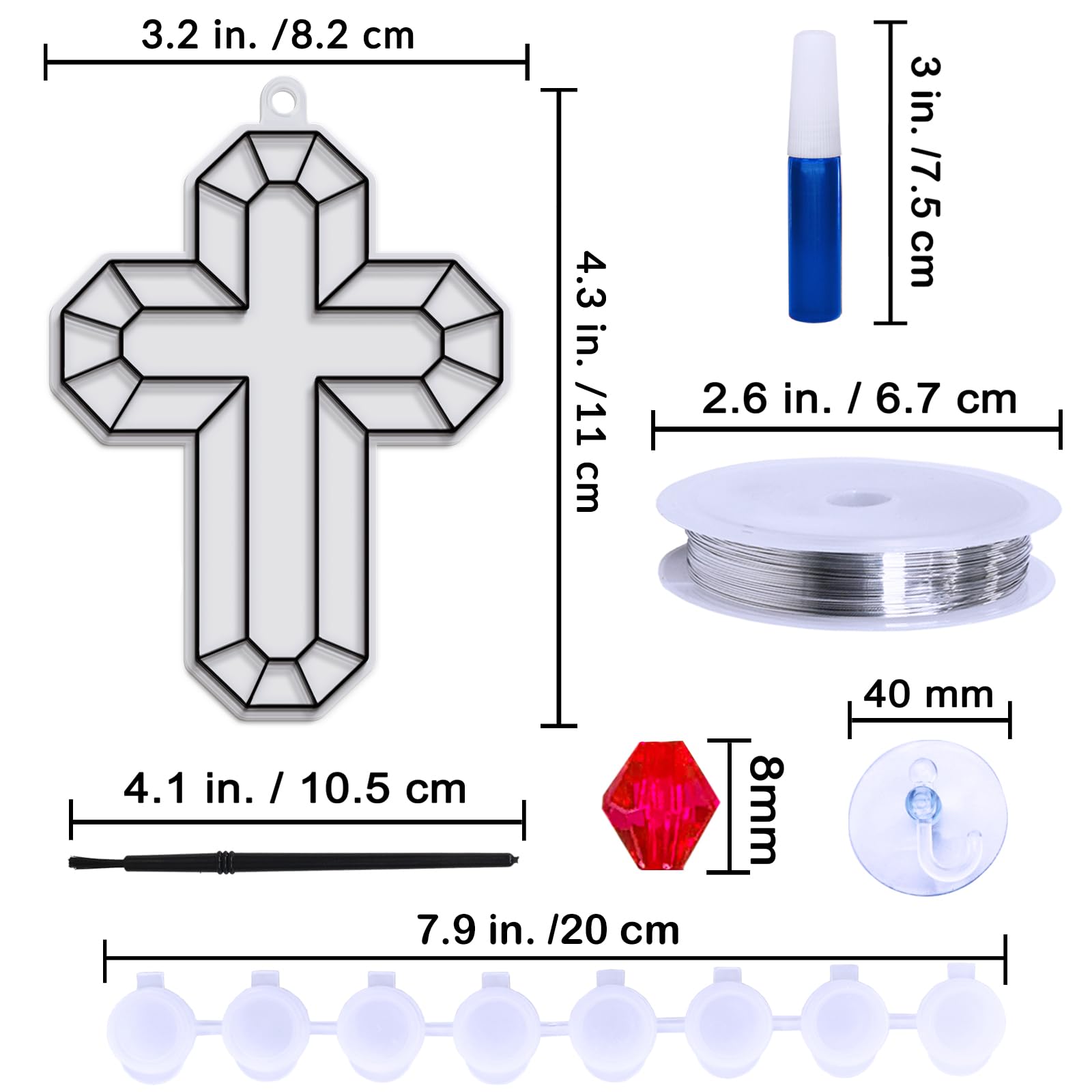 Foto 6 | Kit De Manualidades Cross Suncatchers Winlyn, 27 Juegos Para Niños Y Adultos - Venta Internacional.