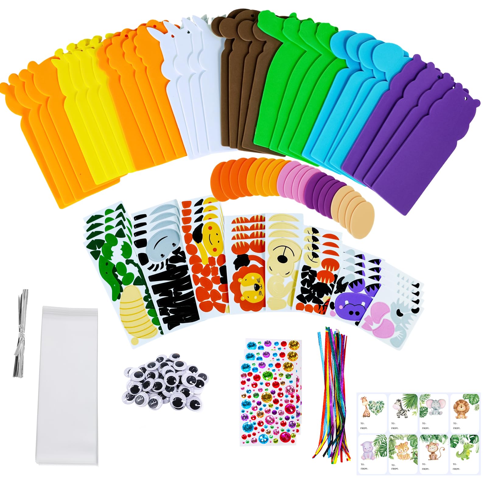 Foto 5 pulgar | Kit De Manualidades Winlyn Jungle Animal Craft Kits Diy 32 Juegos Para Niños - Venta Internacional.