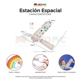 Foto 3 | Mundo Mágico Figura Nave Espacial Armable De Cartón Para Pintar