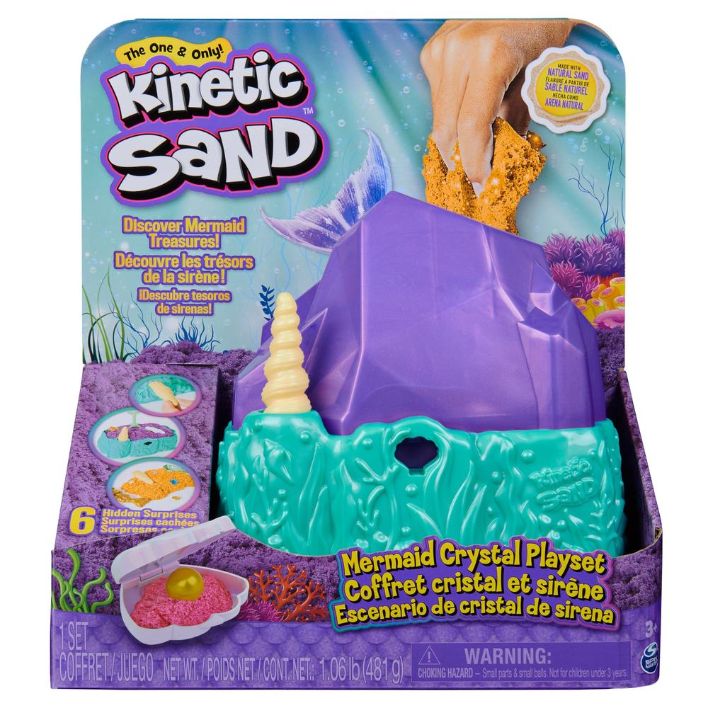 Foto 2 pulgar | Kinetic Sand Spin Master Multicolor Escenario Cristal Sirena