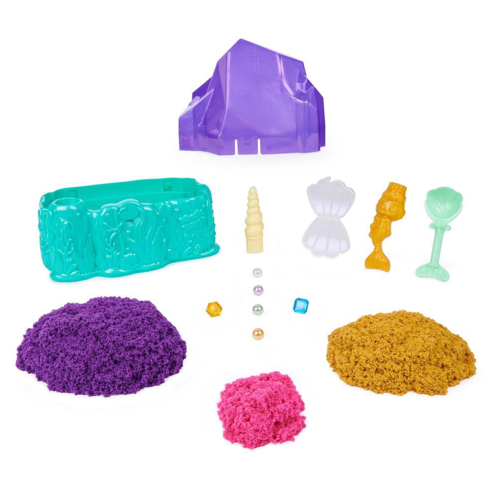 Foto 3 pulgar | Kinetic Sand Spin Master Multicolor Escenario Cristal Sirena