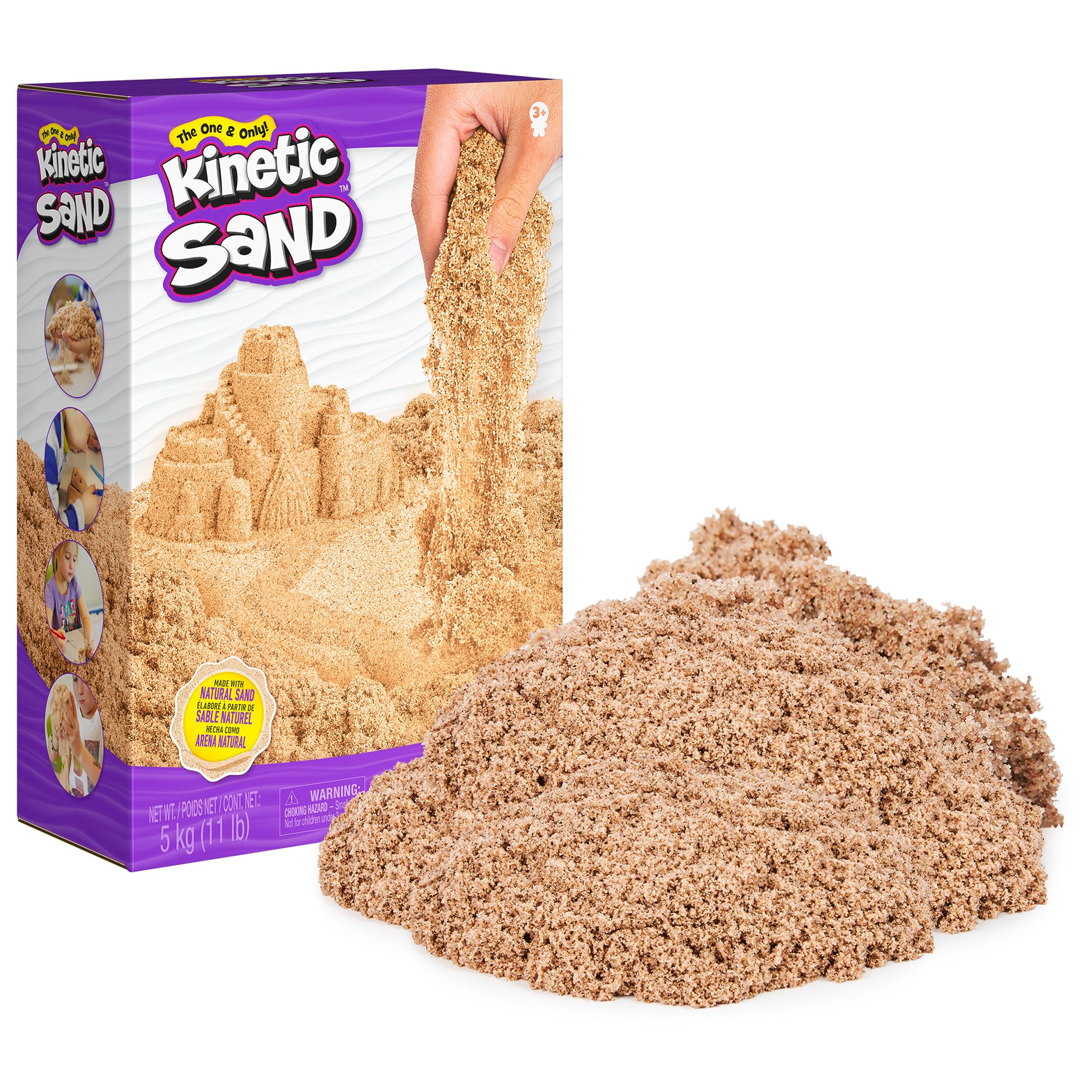 Foto 2 pulgar | Play Sand Kinetic Sand, 5 Kg, Color Marrón Totalmente Natural Para Niños - Venta Internacional.