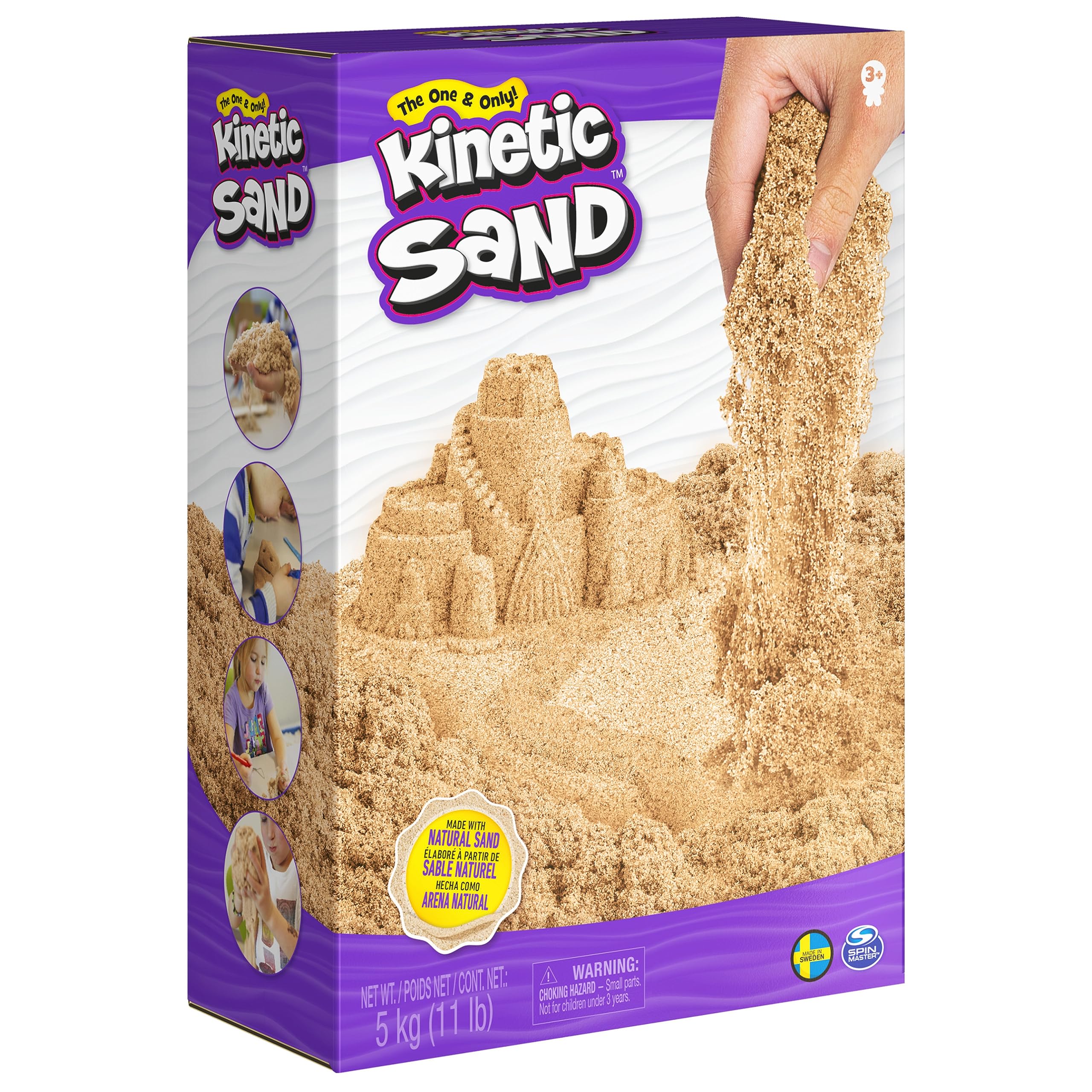 Foto 8 pulgar | Play Sand Kinetic Sand, 5 Kg, Color Marrón Totalmente Natural Para Niños - Venta Internacional.