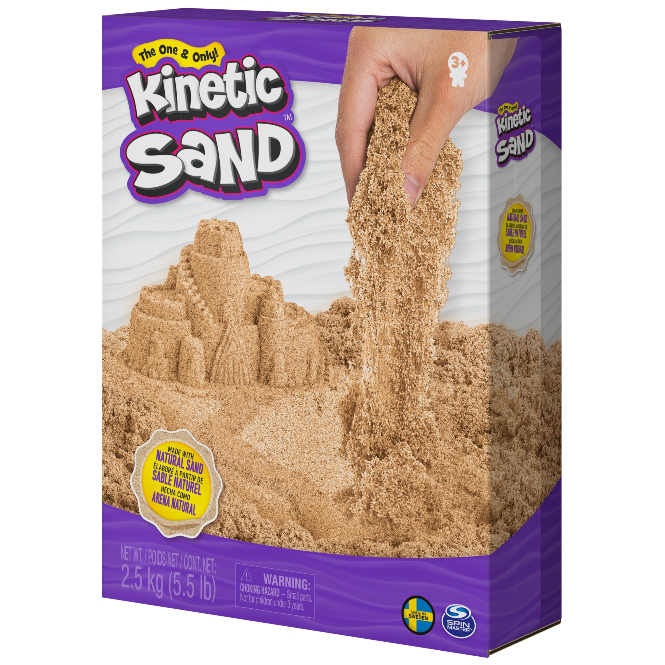 Foto 8 pulgar | Sensory Toys Kinetic Sand, Totalmente Natural, Marrón, 2,5 Kg (5,5 Libras) - Venta Internacional.