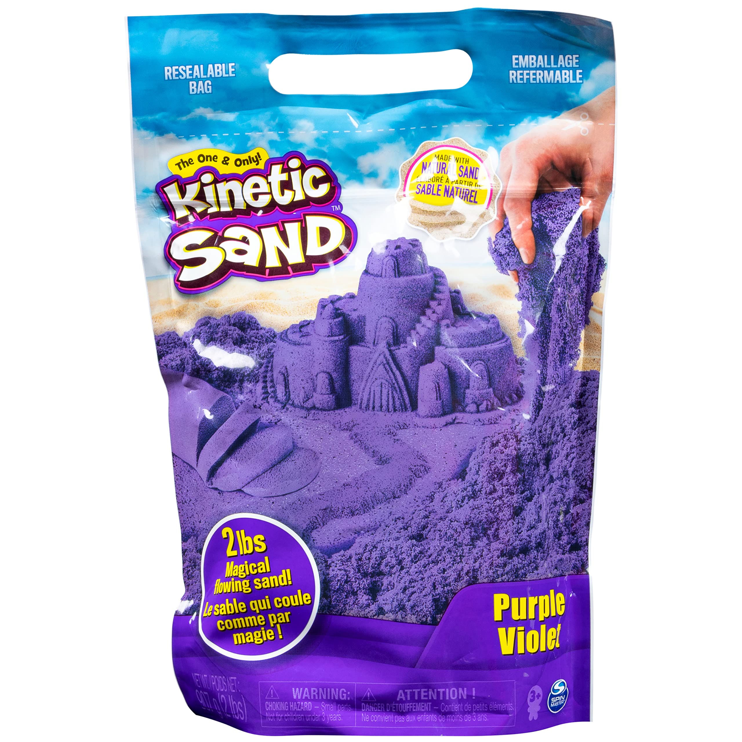 Foto 2 pulgar | Sensory Play Sand Kinetic Sand Púrpura, 1 Kg, Para Niños Mayores De 3 Años - Venta Internacional.