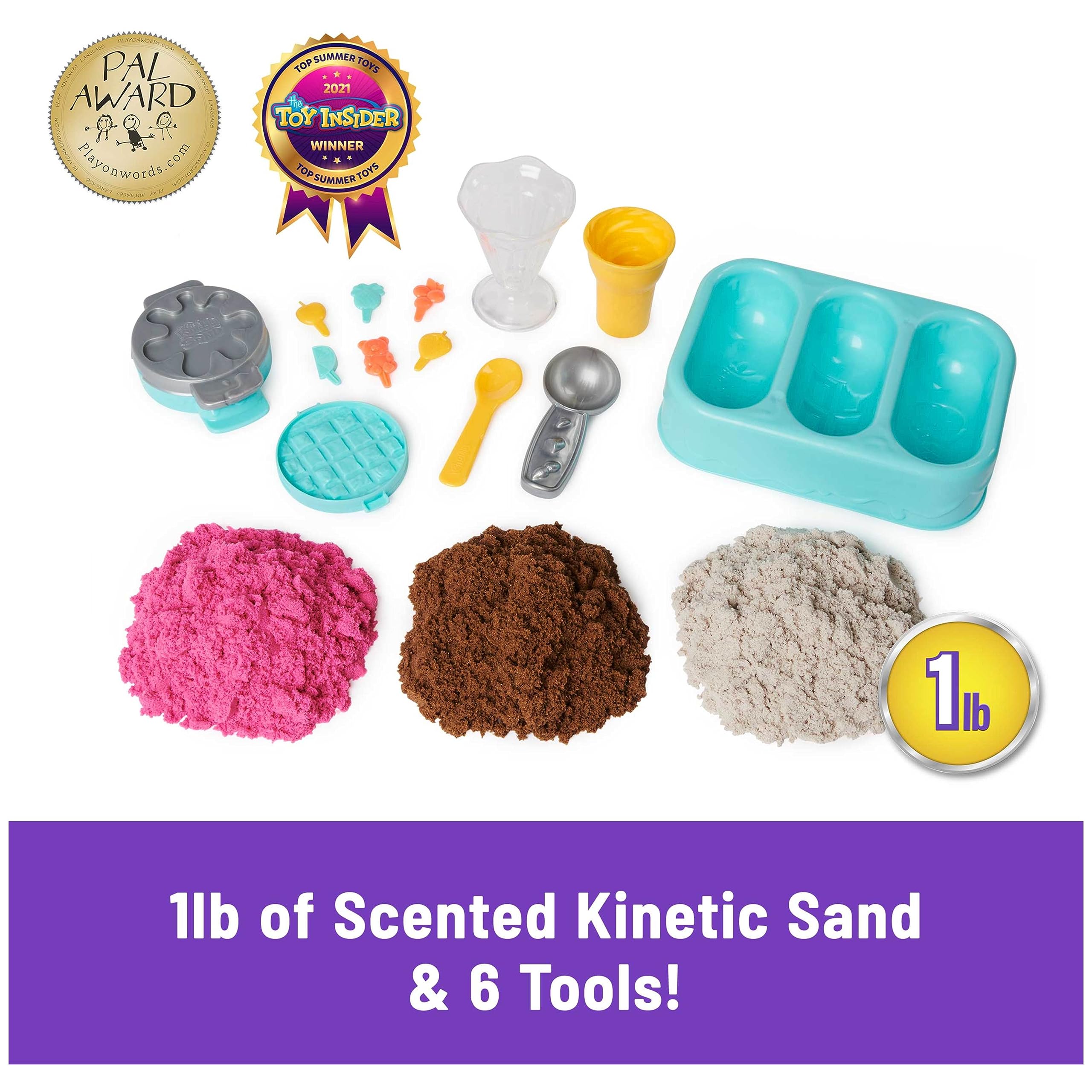 Foto 3 pulgar | Golosinas De Helado Playset Kinetic Sand Scents Con 3 Colores - Venta Internacional.