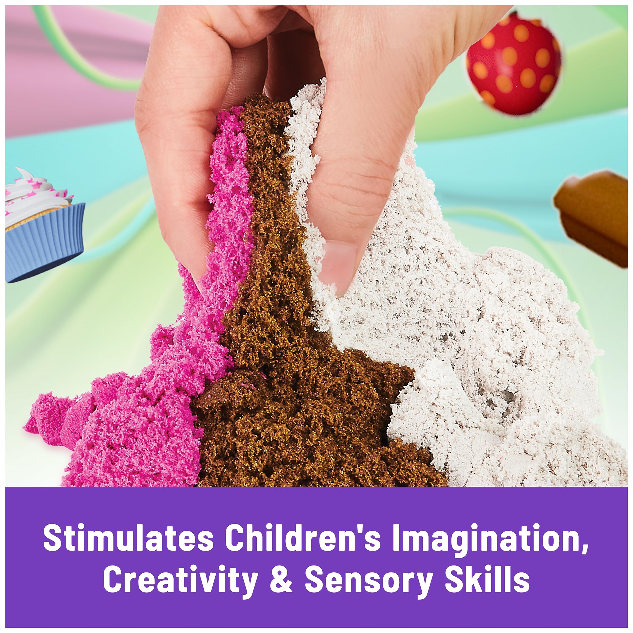 Foto 6 pulgar | Golosinas De Helado Playset Kinetic Sand Scents Con 3 Colores - Venta Internacional.