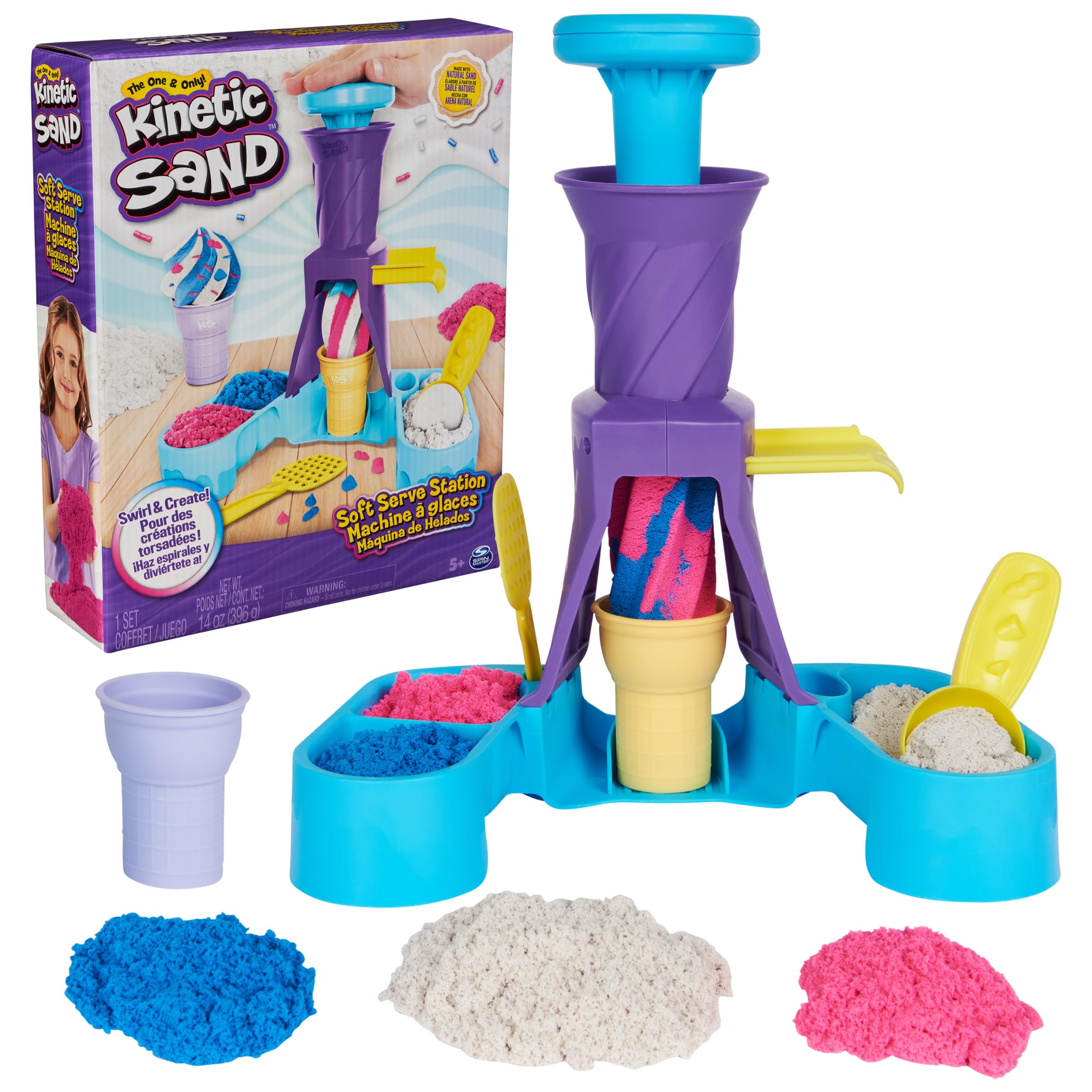 Estación De Servicio Suave Toy Kinetic Sand Con 400 Ml Play Sand 5+ - Venta Internacional.
