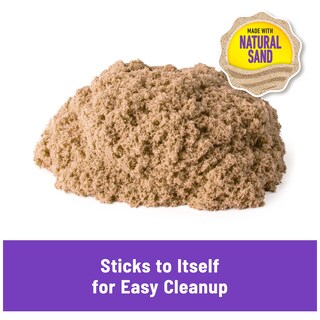 Foto 4 | Sensory Toys Kinetic Sand, 1 Kg, Color Marrón Totalmente Natural Para Niños - Venta Internacional.