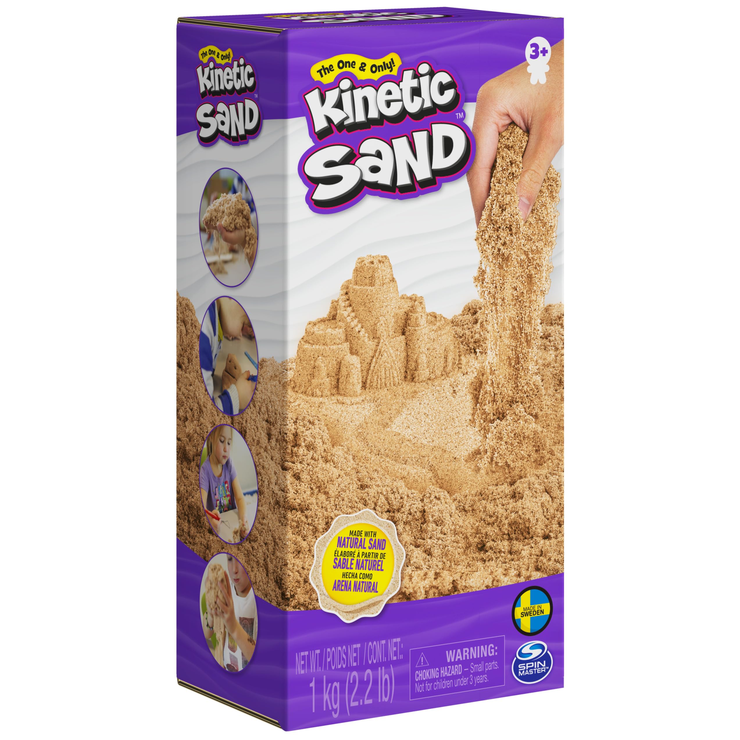 Foto 8 pulgar | Sensory Toys Kinetic Sand, 1 Kg, Color Marrón Totalmente Natural Para Niños - Venta Internacional.
