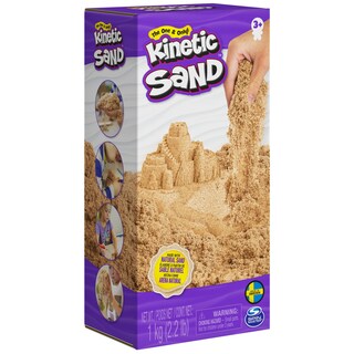 Foto 7 | Sensory Toys Kinetic Sand, 1 Kg, Color Marrón Totalmente Natural Para Niños - Venta Internacional.