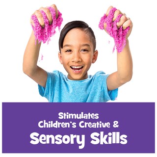 Foto 5 | Sensory Play Sand Kinetic Sand Pink, 1 Kg, Para Niños Mayores De 3 Años - Venta Internacional.