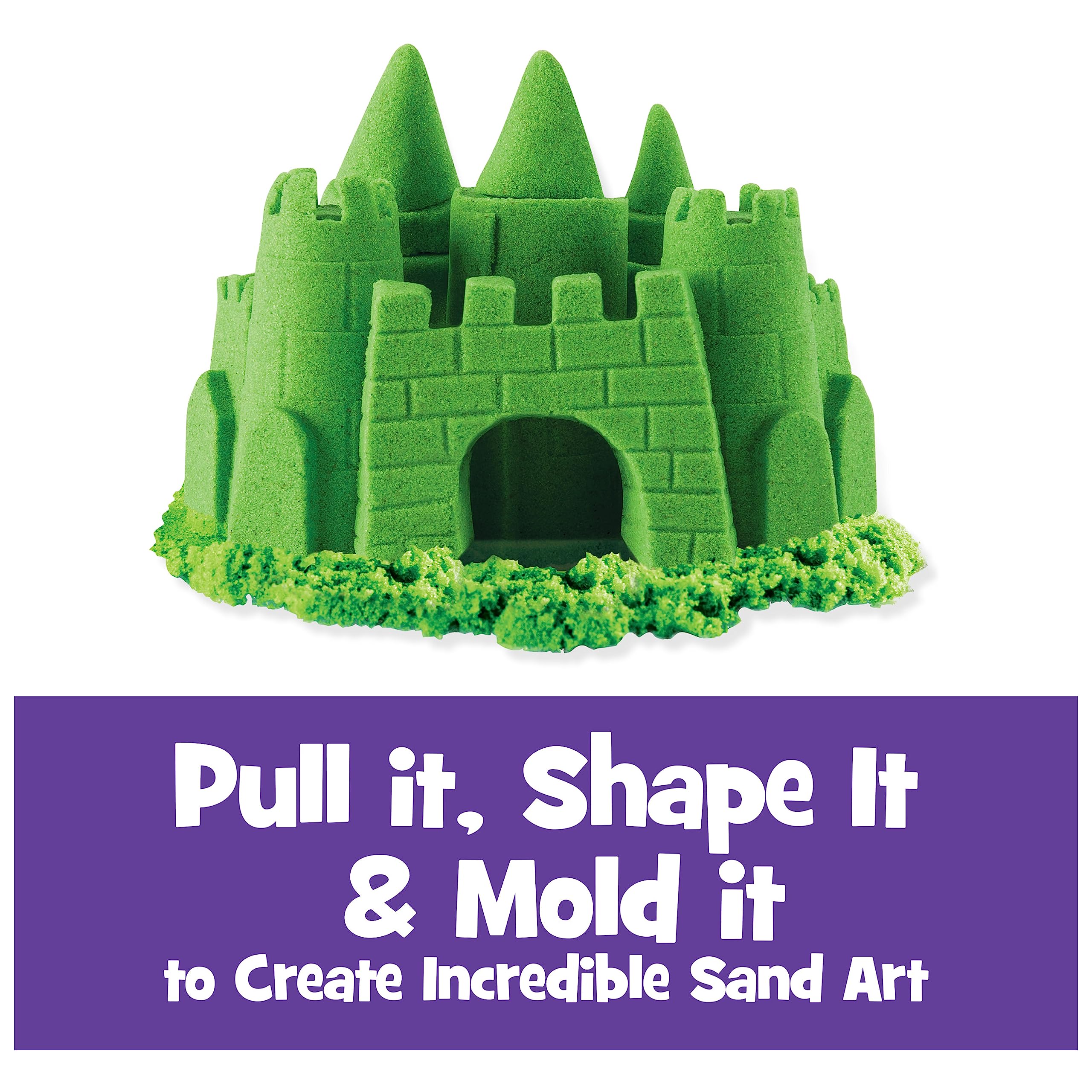 Foto 3 pulgar | Sensory Play Sand Kinetic Sand Green, 1 Kg, Para Niños Mayores De 3 Años - Venta Internacional.