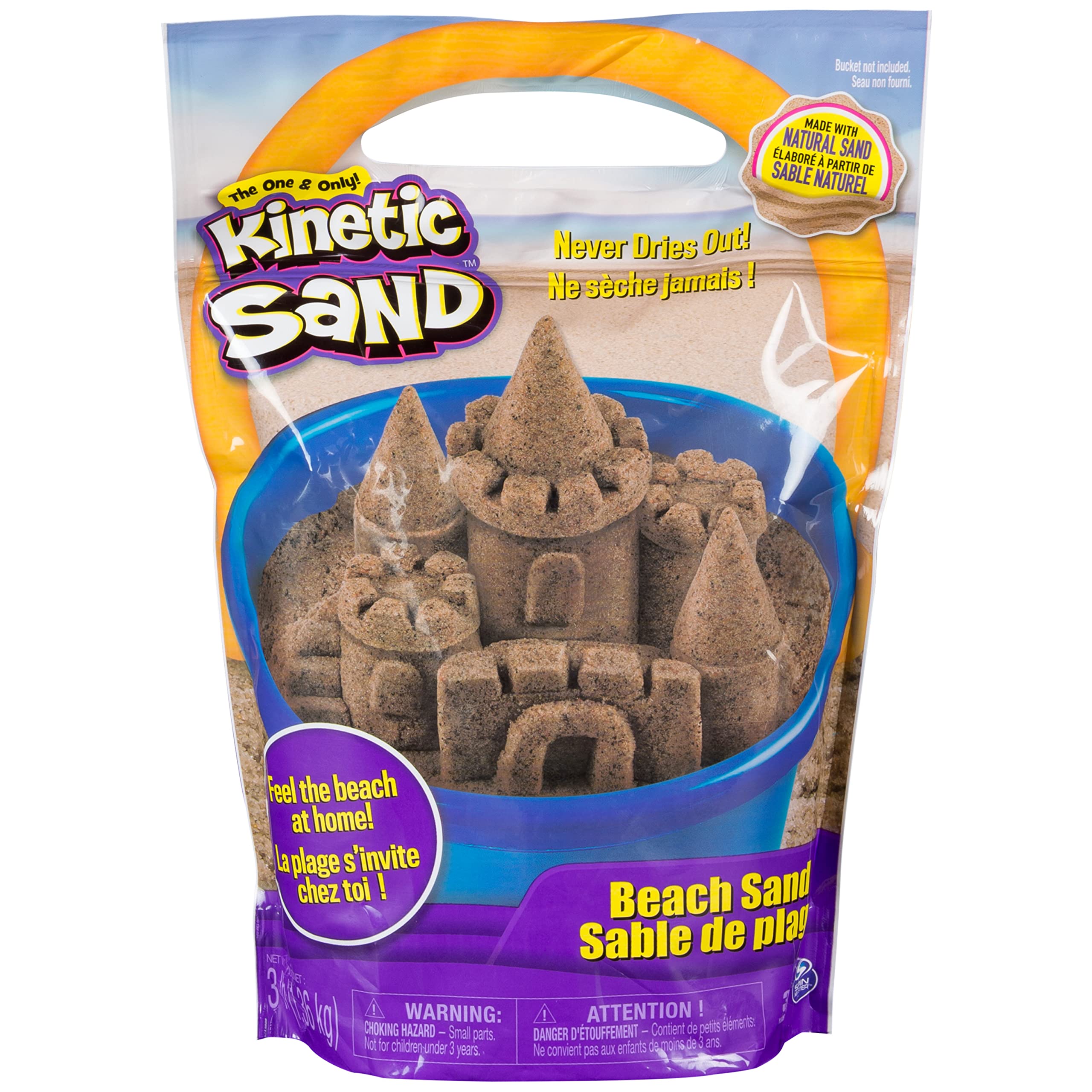 Arena De Playa Kinetic Sand 1,36 Kg Para Niños De Más De 3 Años - Venta Internacional.