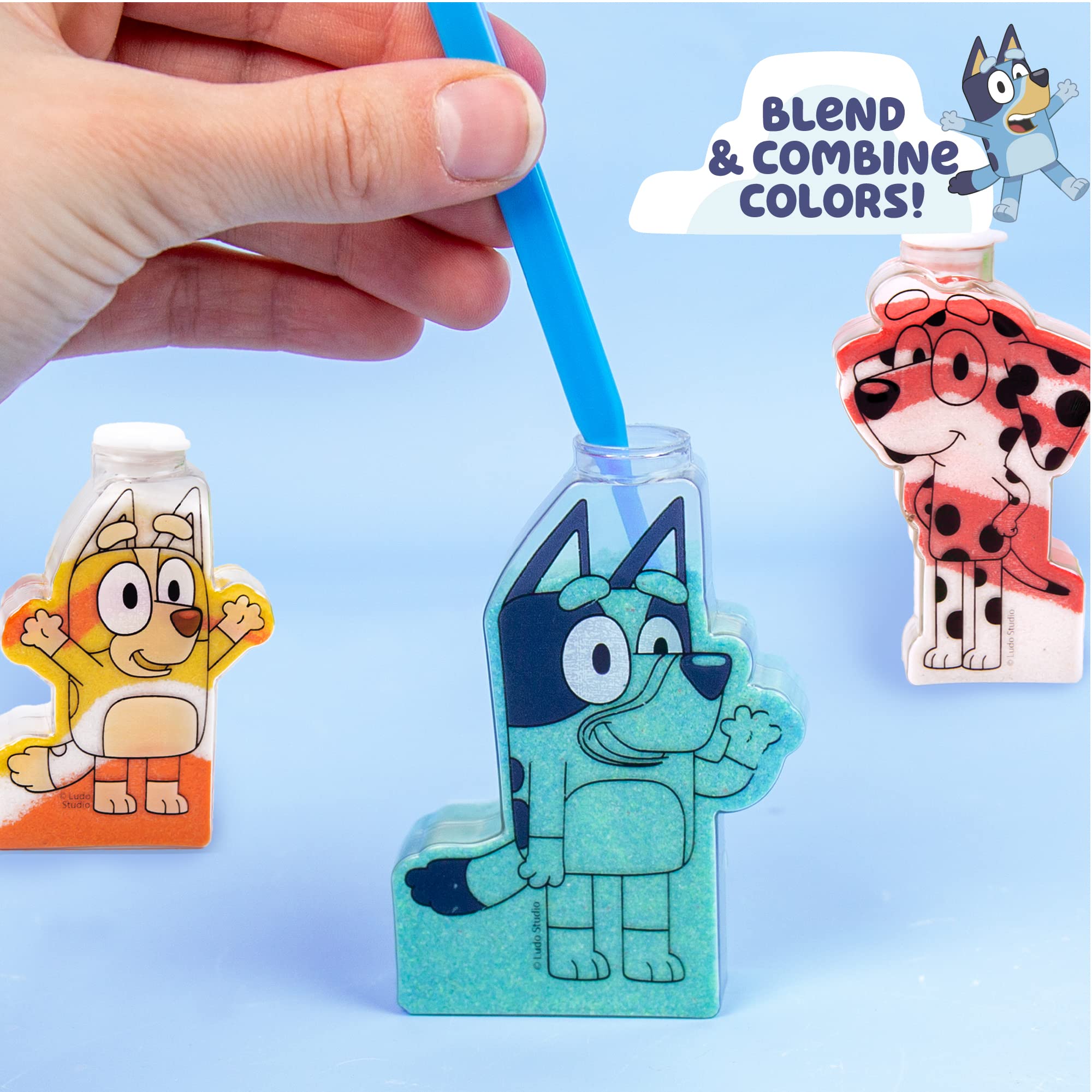 Foto 6 pulgar | El Kit Sand Art Bluey Incluye 5 Botellas Y 7 Arenas De Colores - Venta Internacional.